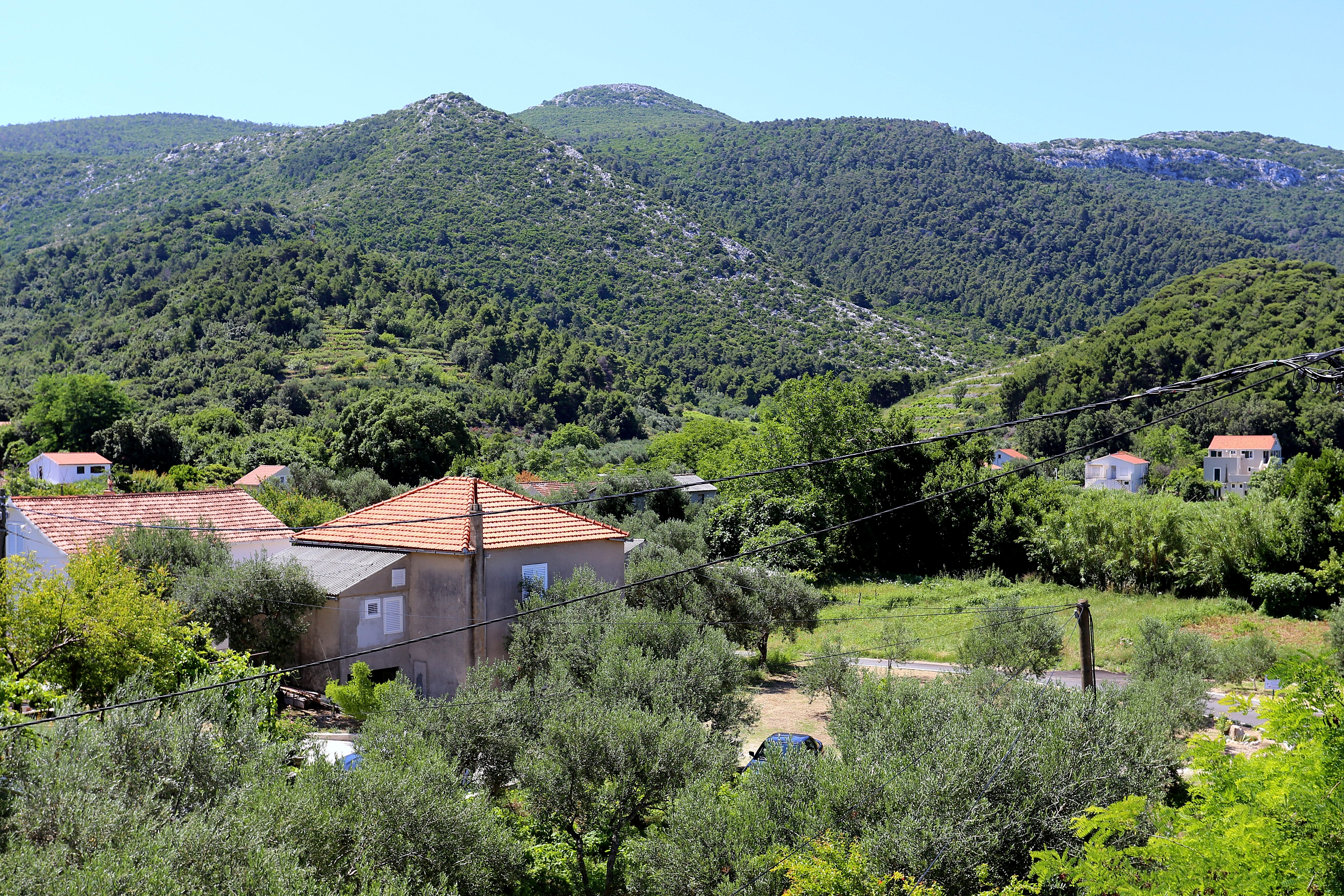 One bedroom apartment with terrace and sea view Žuljana, Pelješac  A-b