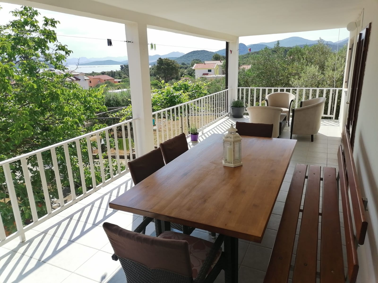 Three bedroom apartment with terrace and sea view Drače, Pelješac (A-25422-a)