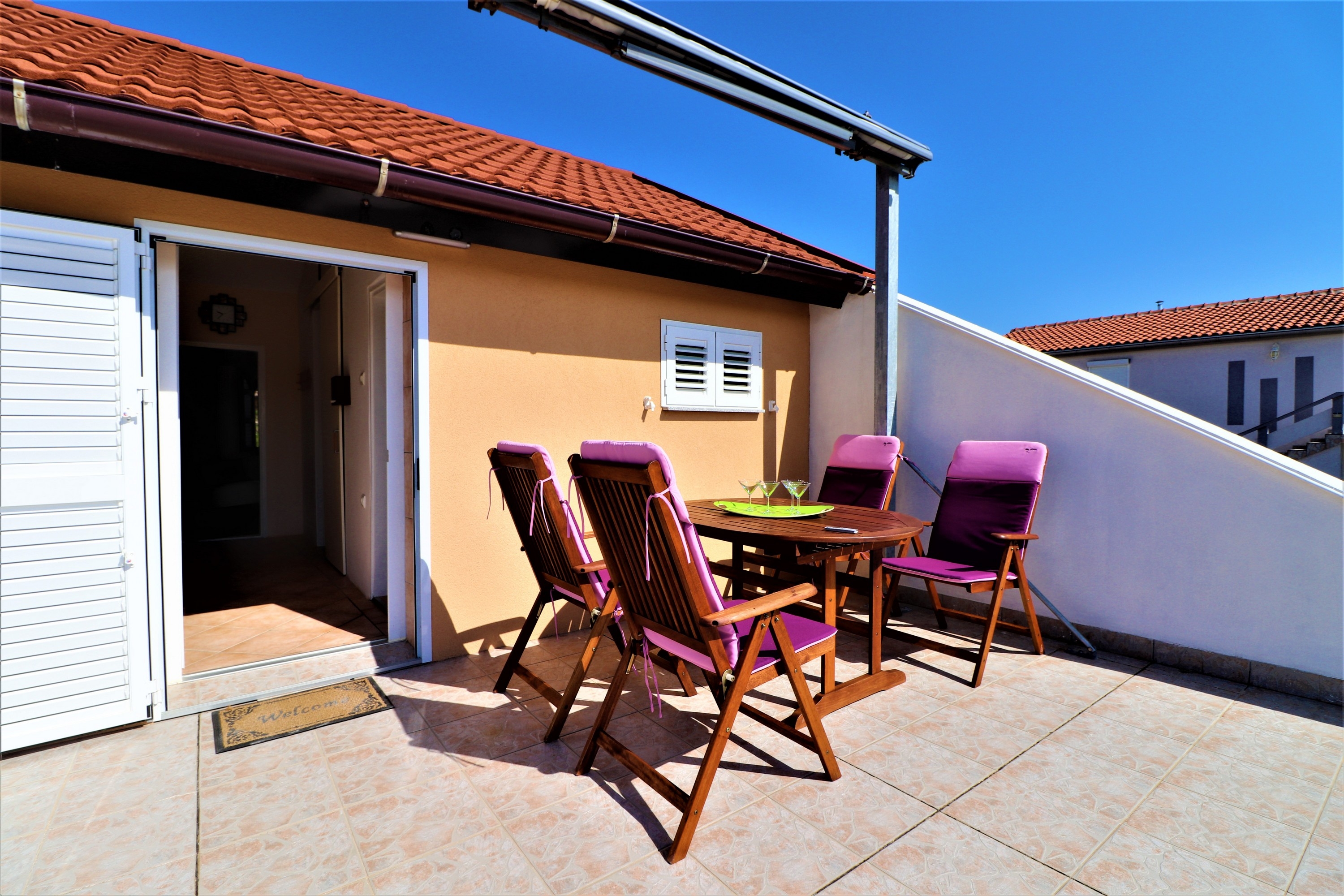 Two bedroom apartment with terrace Vir (A-25442-a)