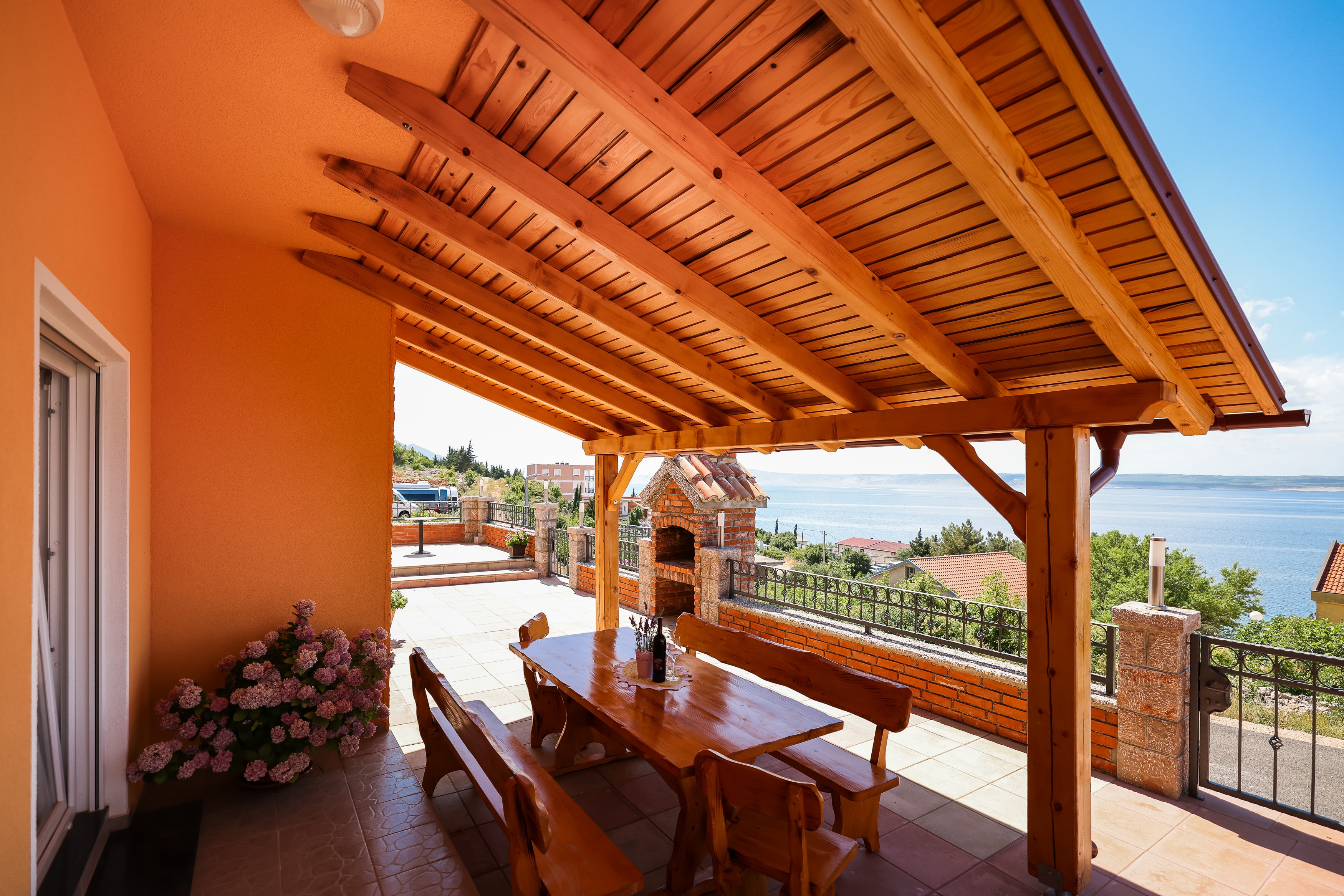 One bedroom apartment with terrace and sea view Kozjača, Paklenica (A-25456-b)