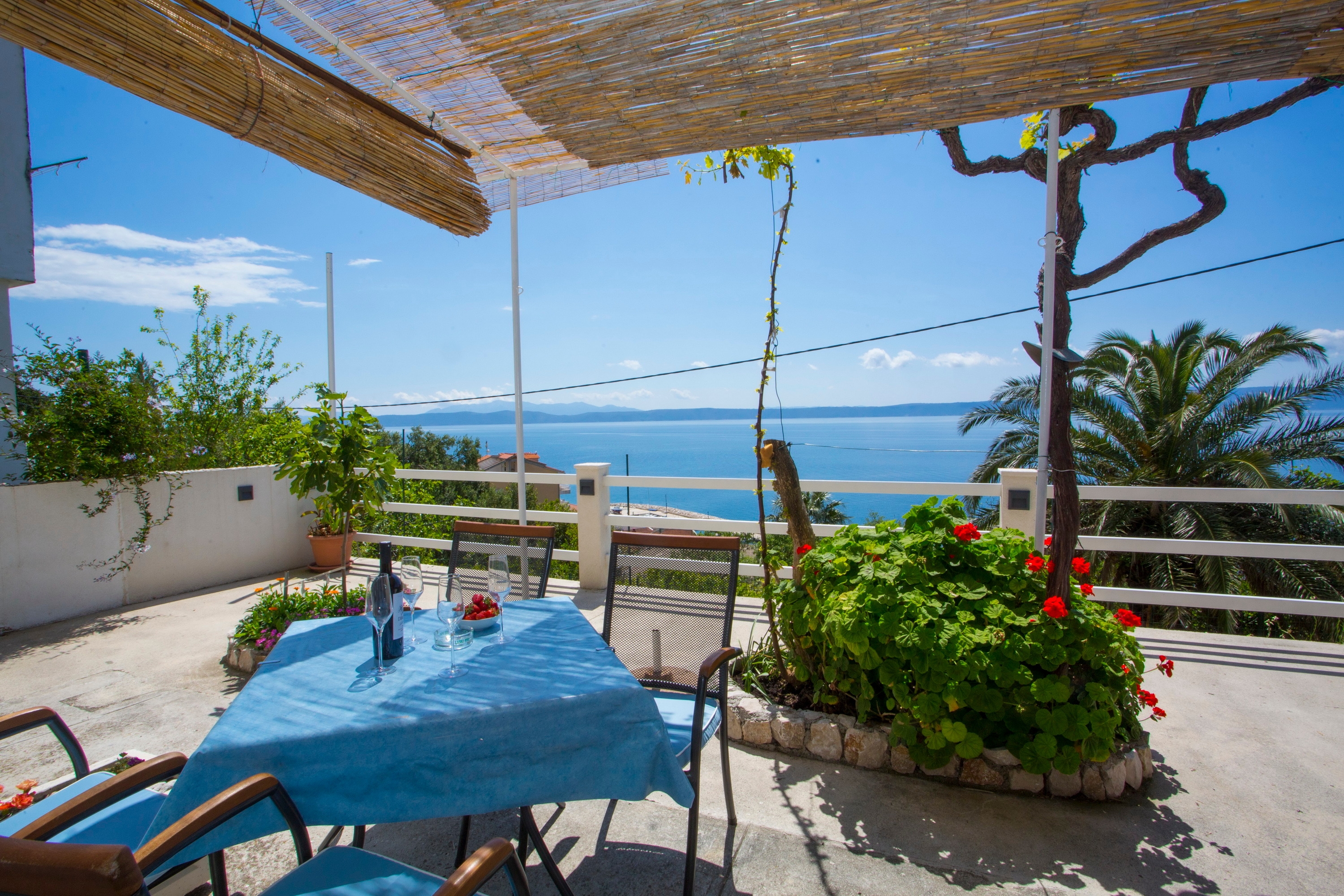 Studio flat with terrace and sea view Podgora, Makarska (AS-25507-a)
