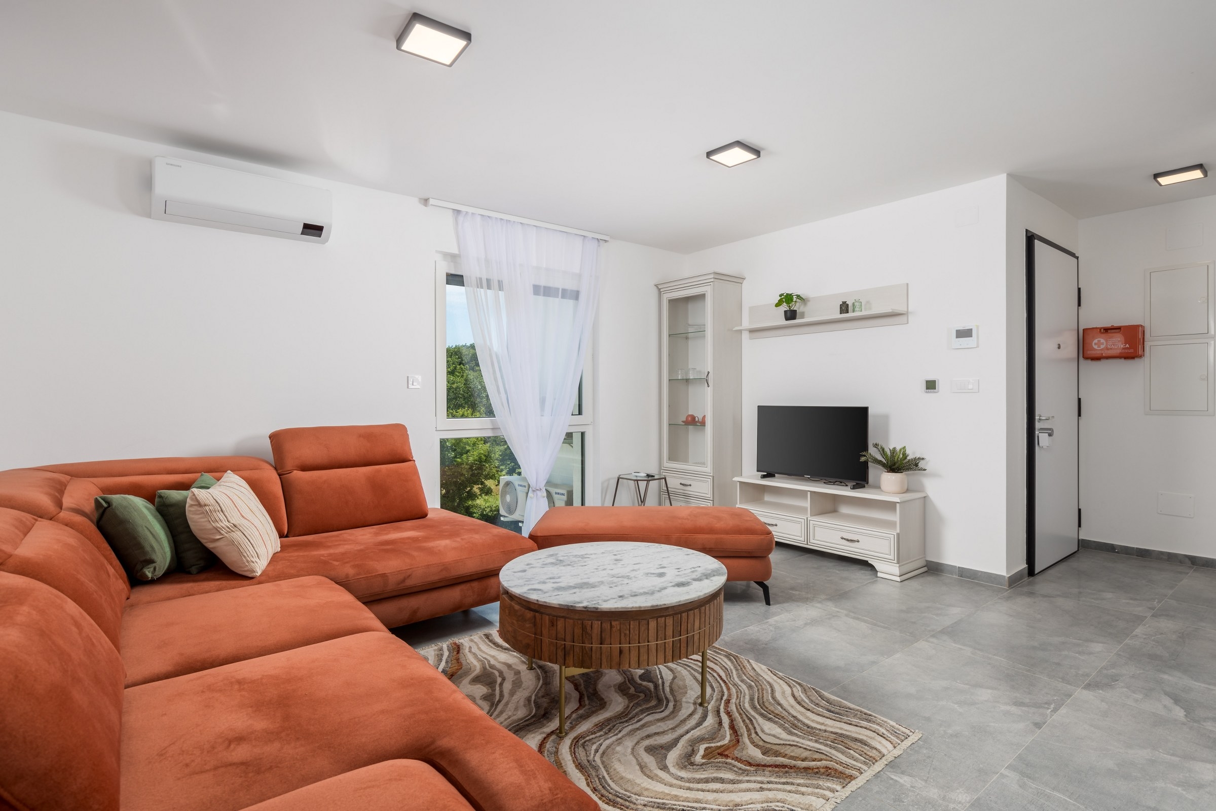 Appartement de deux chambres avec la terrasse et la vue sur le mer Vantacici, Krk (A-25536-b)