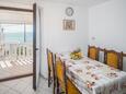 Zambratija, Dining room in the apartment, (pet friendly) and WiFi.