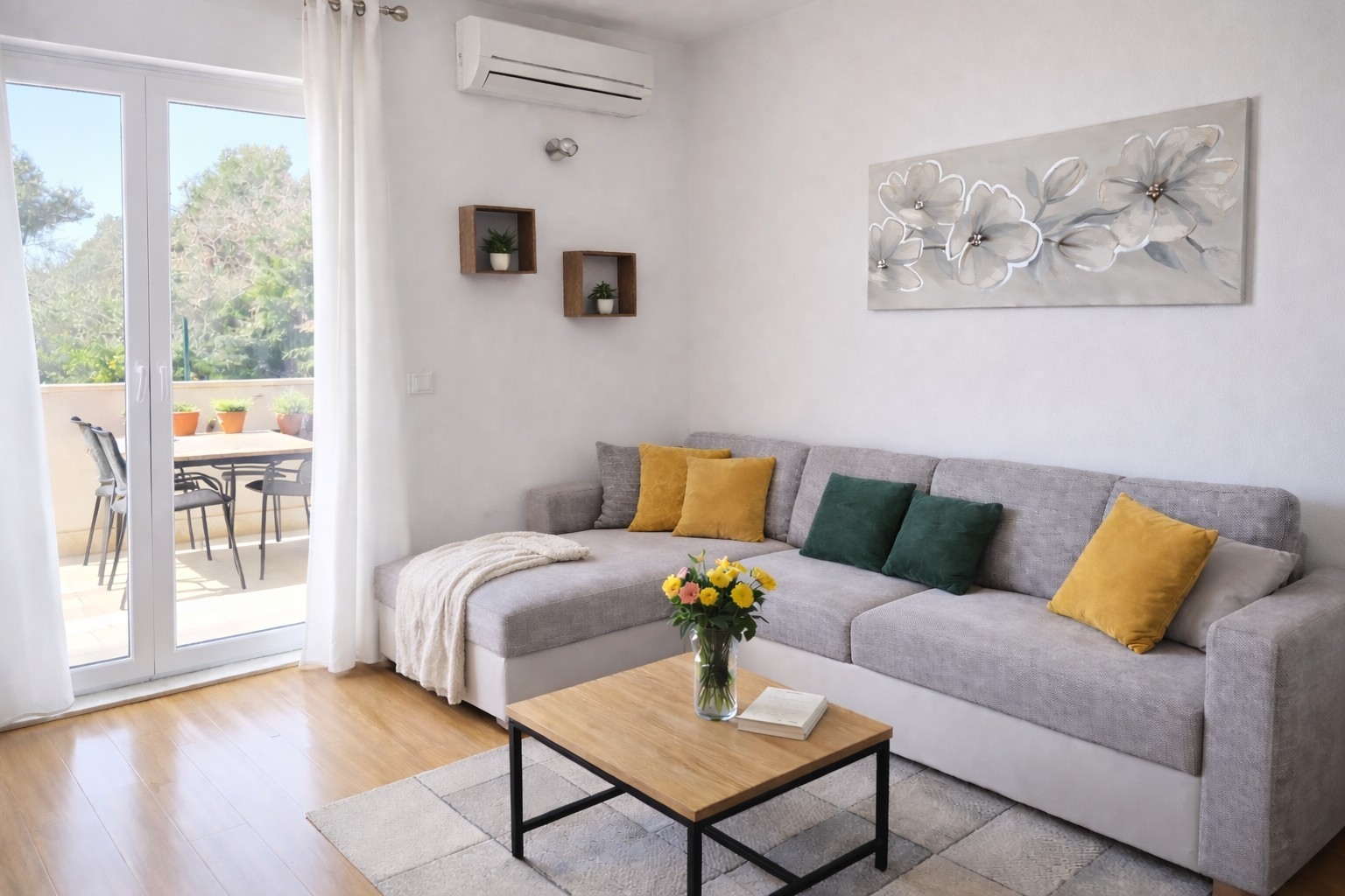 Two bedroom apartment with terrace and sea view Seget Donji, Trogir (A-25682-a)