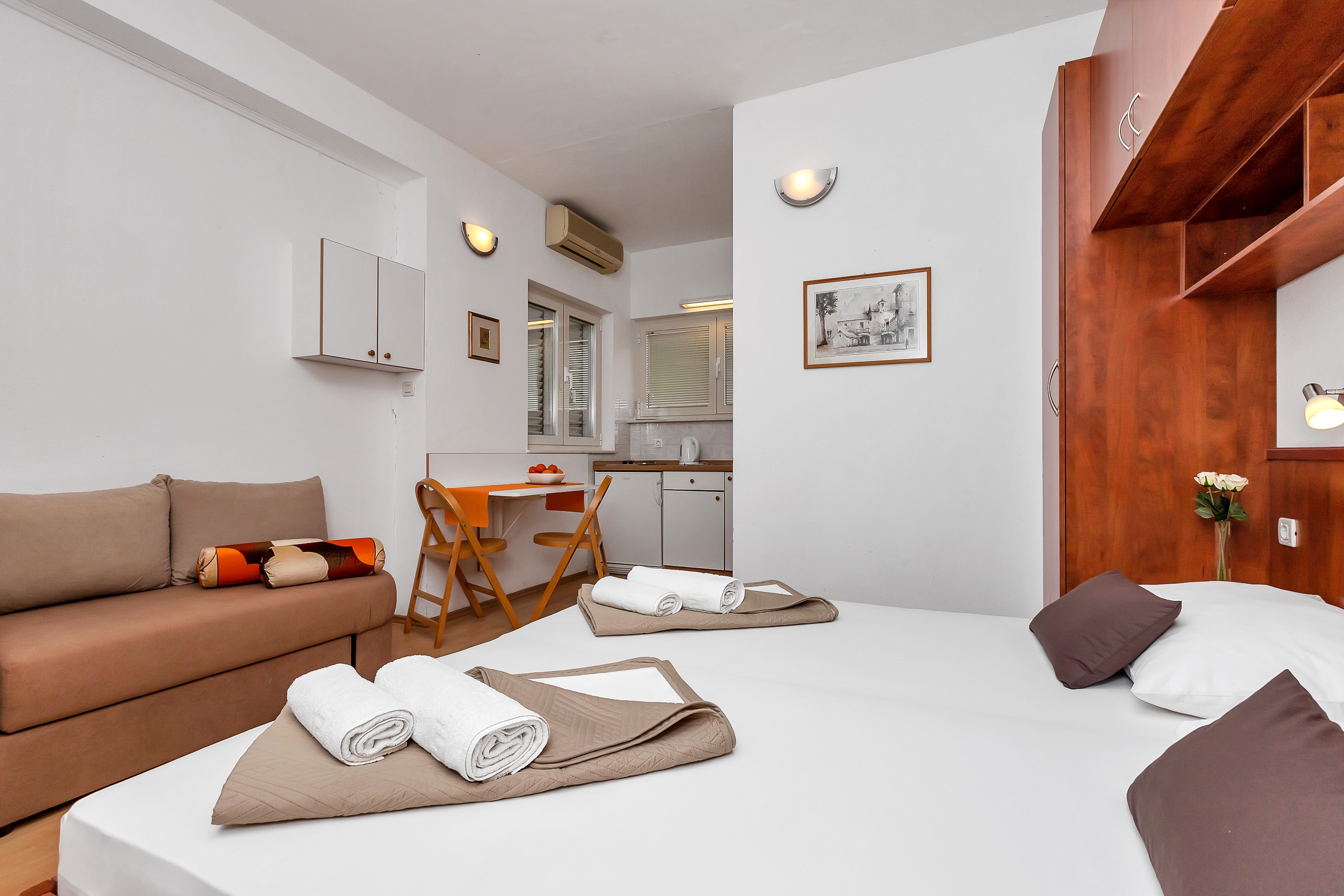 Studio apartman uz plažu Baška Voda, Makarska  AS-a