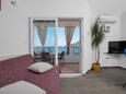 Obývací pokoj Drašnice, Obývací pokoj v ubytování typu apartment, s klimatizací a WiFi.