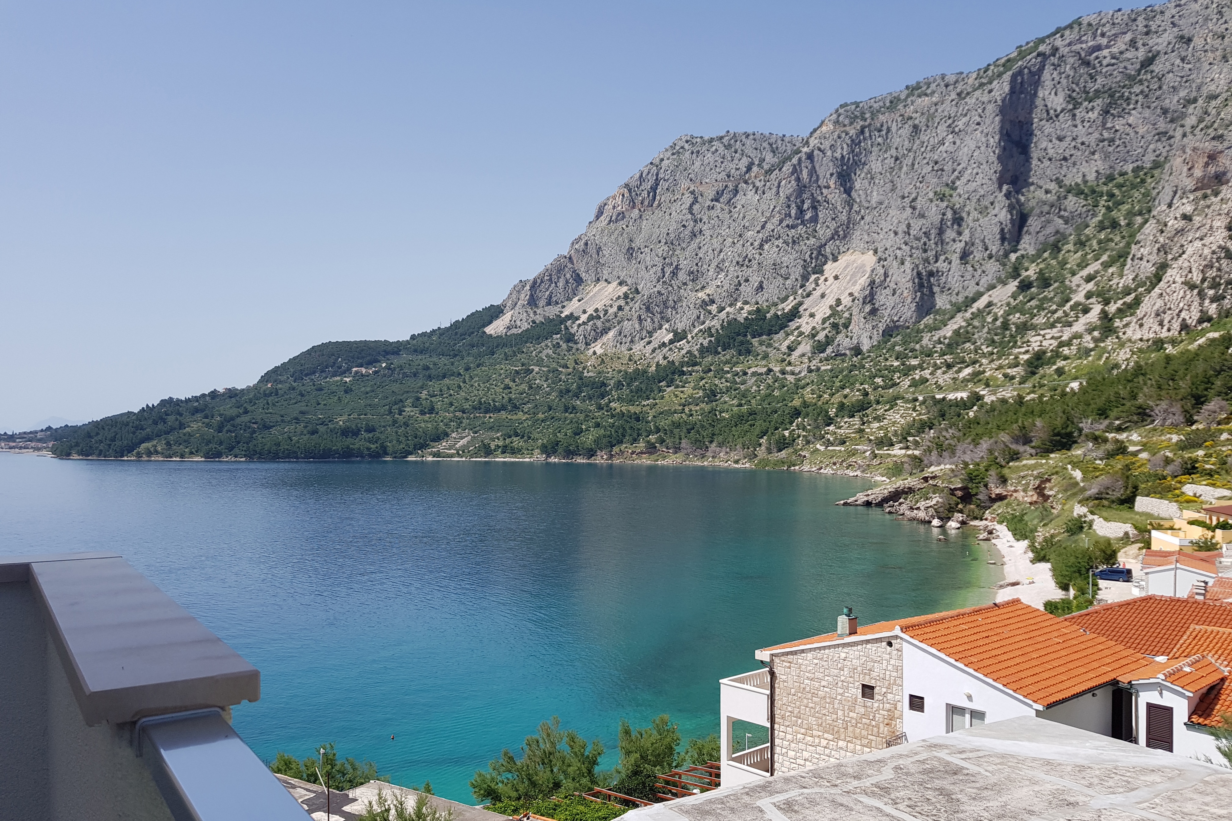 Studio flat with balcony and sea view Drašnice, Makarska  AS-a