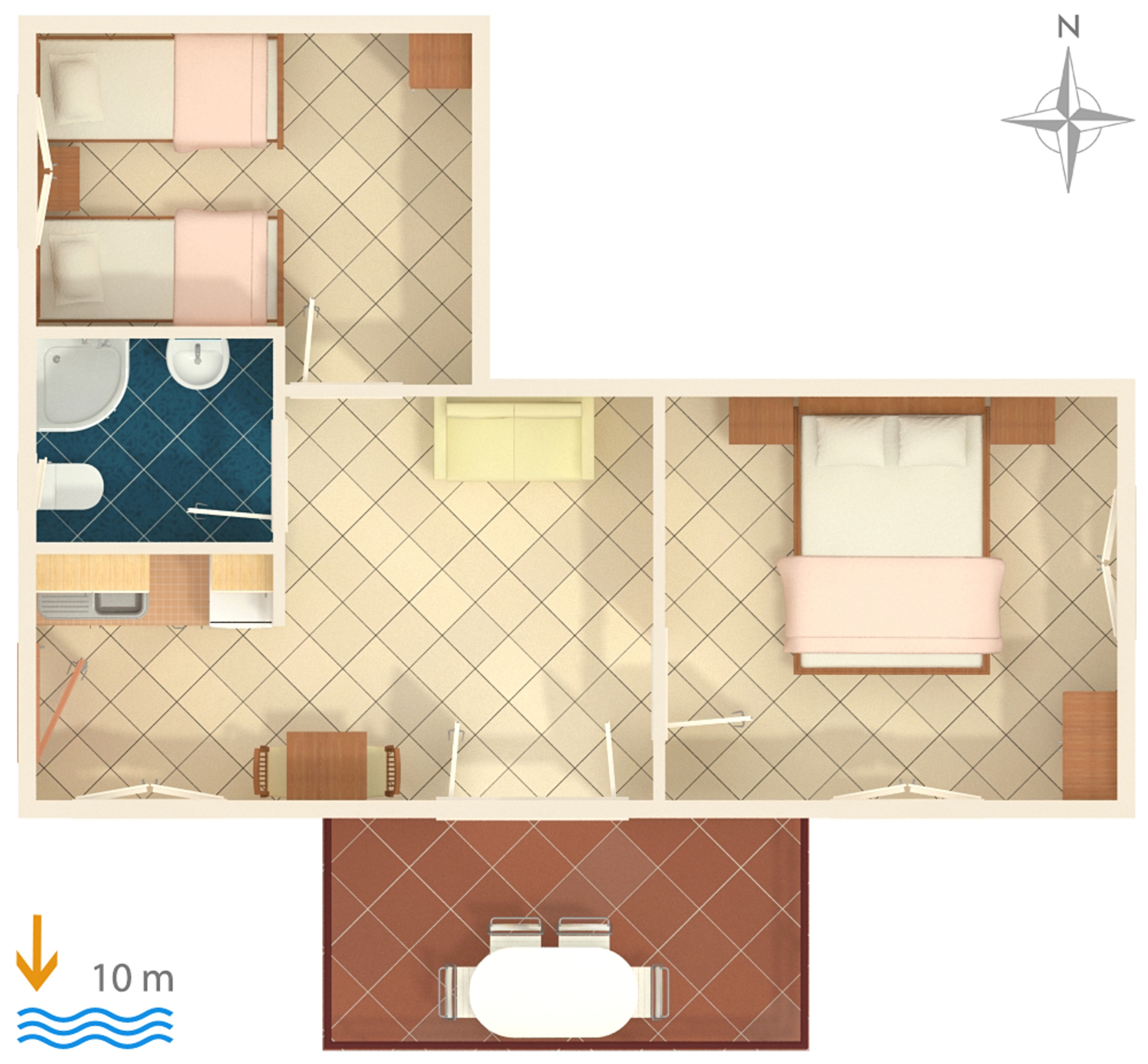 Two bedroom apartment near beach Cove Jedra, Hvar  A-a