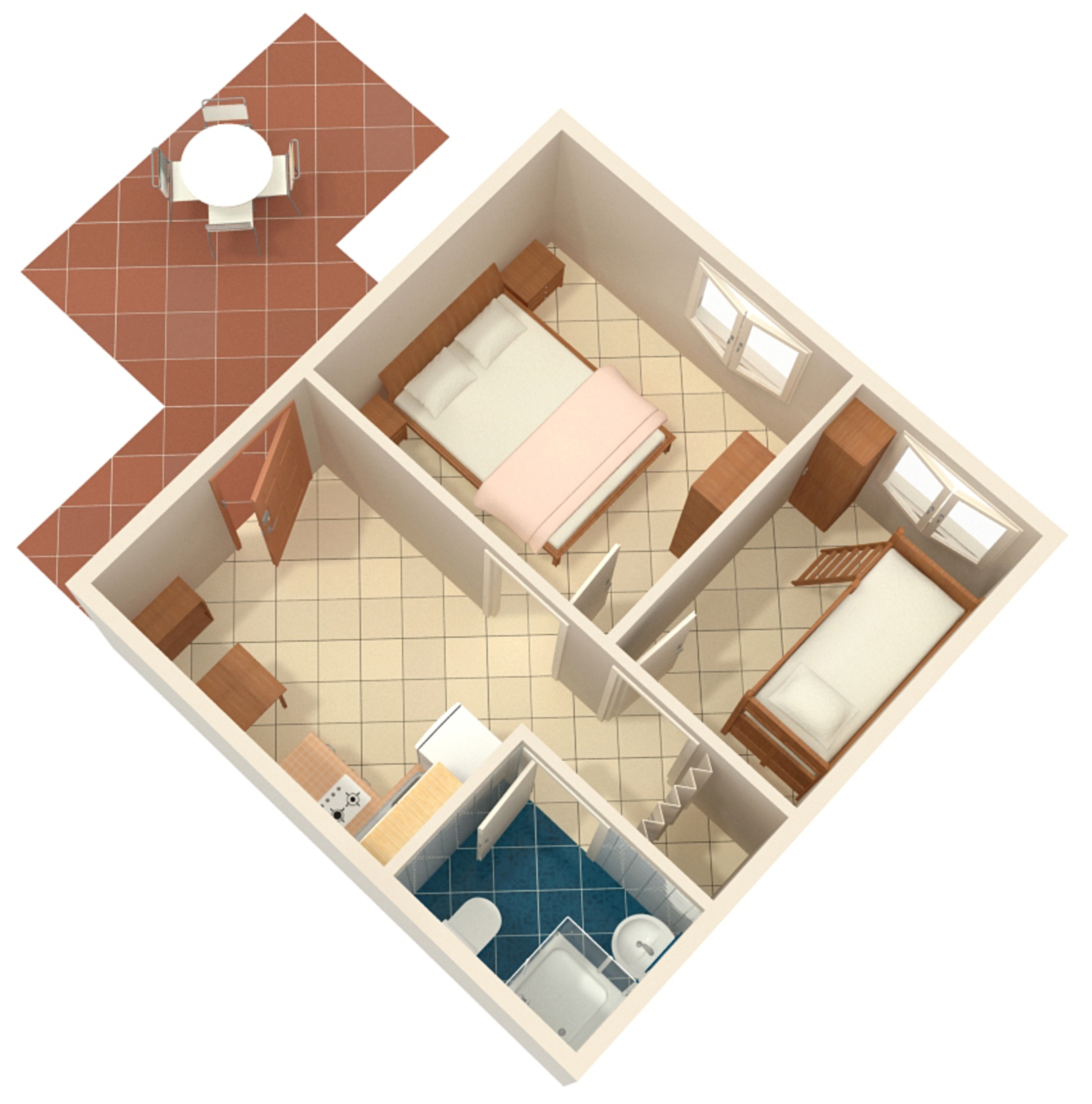 Two bedroom apartment near beach Cove Jedra, Hvar  A-c