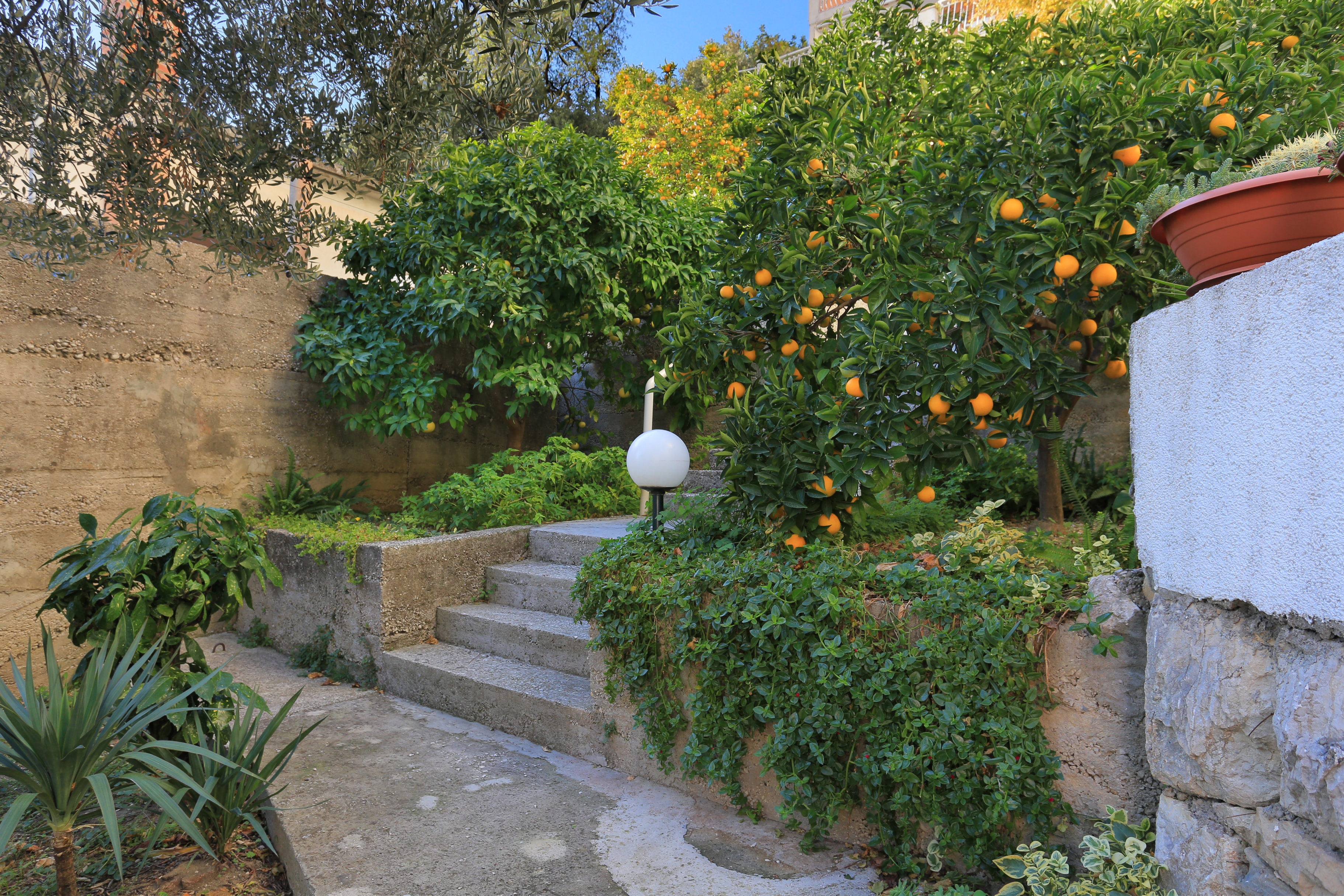 One bedroom apartment with terrace and sea view Podgora, Makarska  A-a