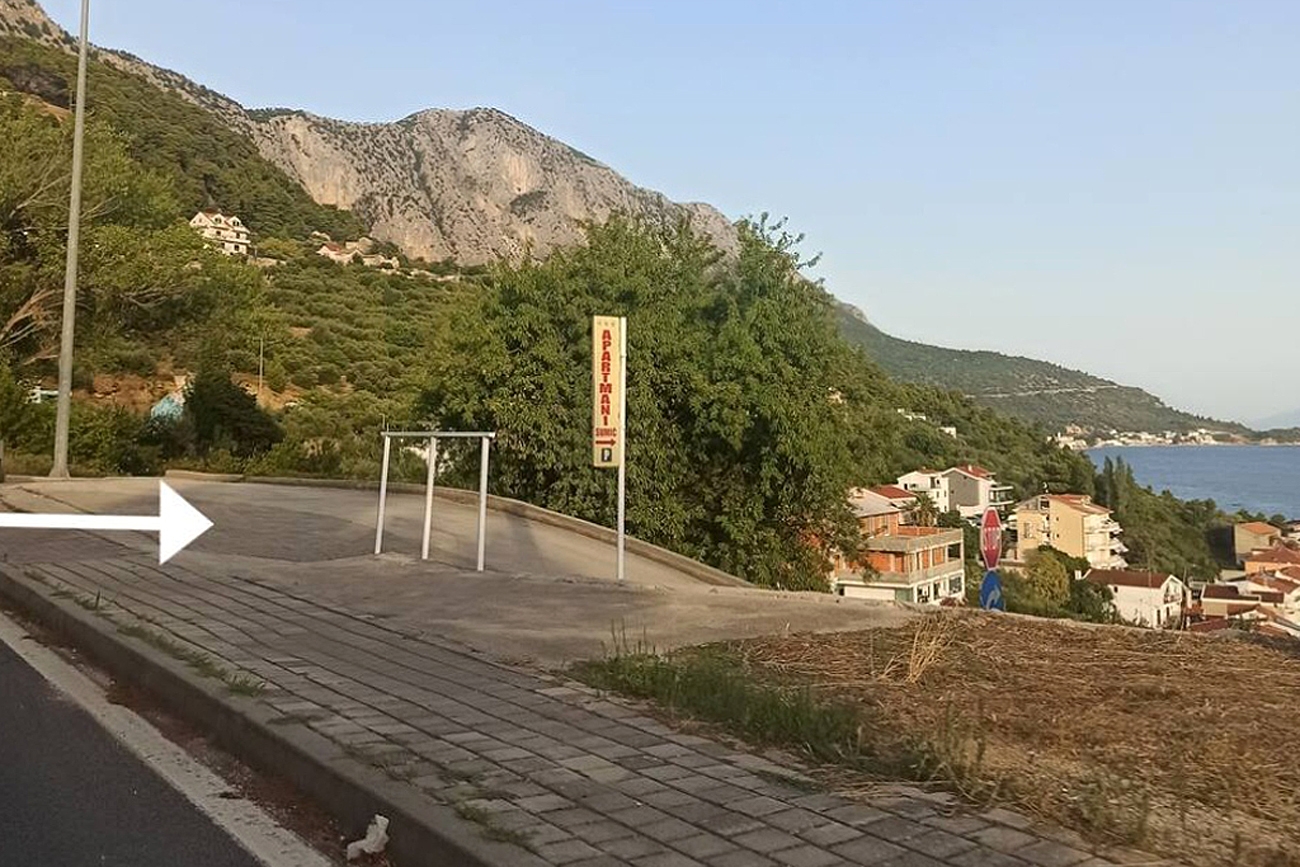 One bedroom apartment with terrace and sea view Podgora, Makarska  A-a