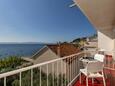Podgora, Balkon 1 v ubytování typu apartment, s výhledem na moře a WiFi.