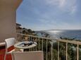 Podgora, Balkon 1 in the apartment, with a sea view en WiFi.