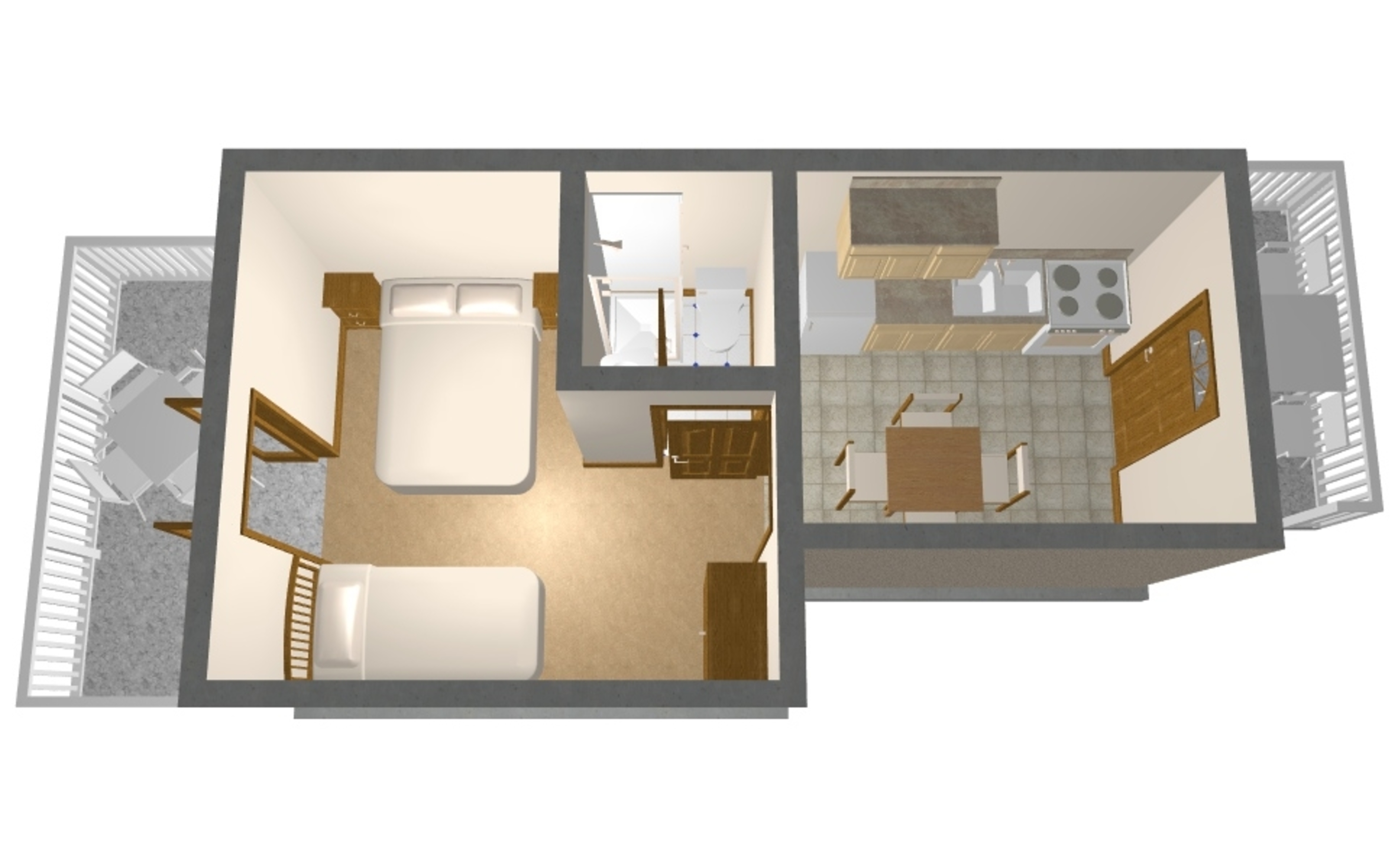 One bedroom apartment with terrace and sea view Viganj, Pelješac  A-b