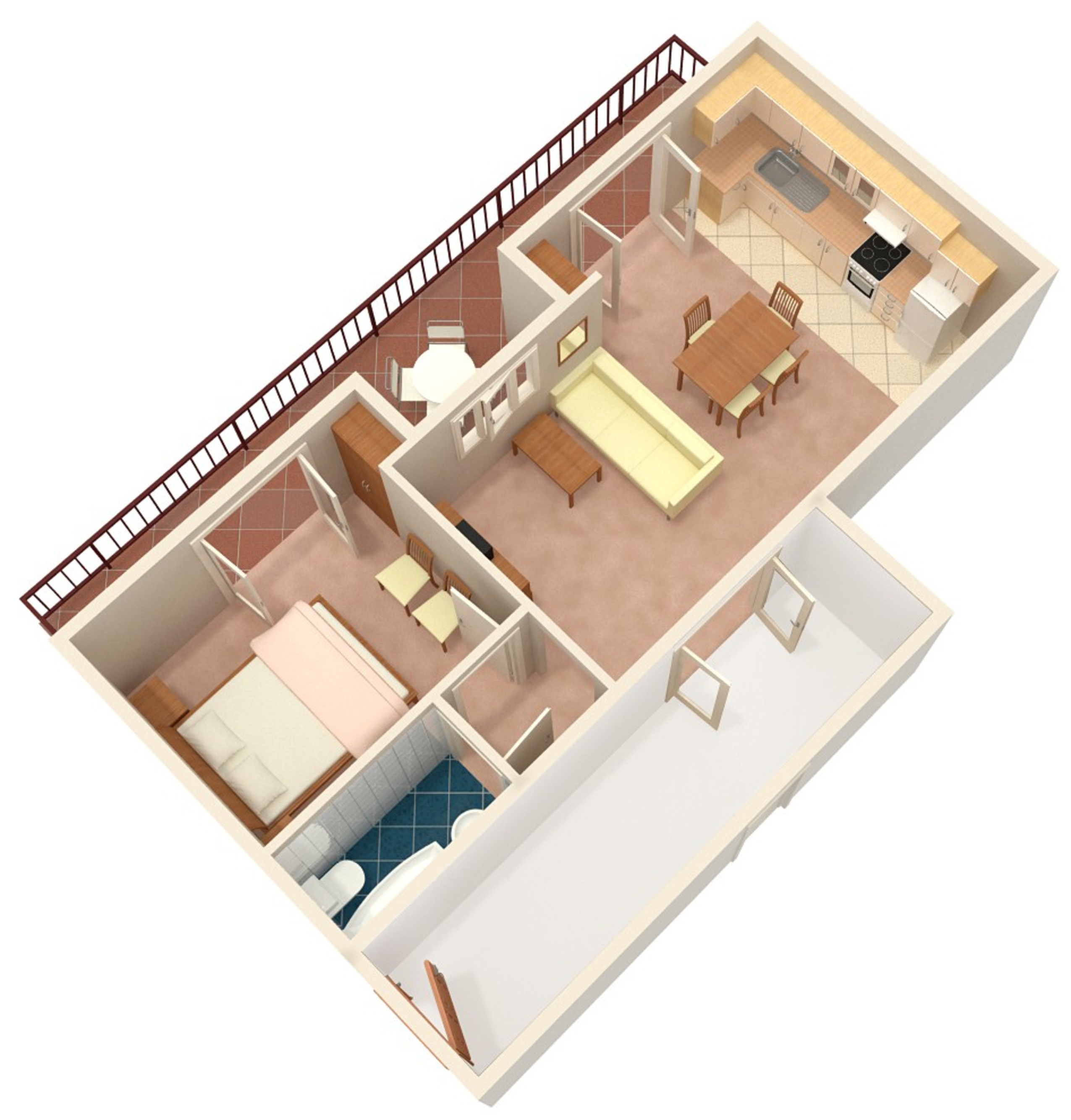 One bedroom apartment near beach Živogošće - Mala Duba, Makarska  A-a