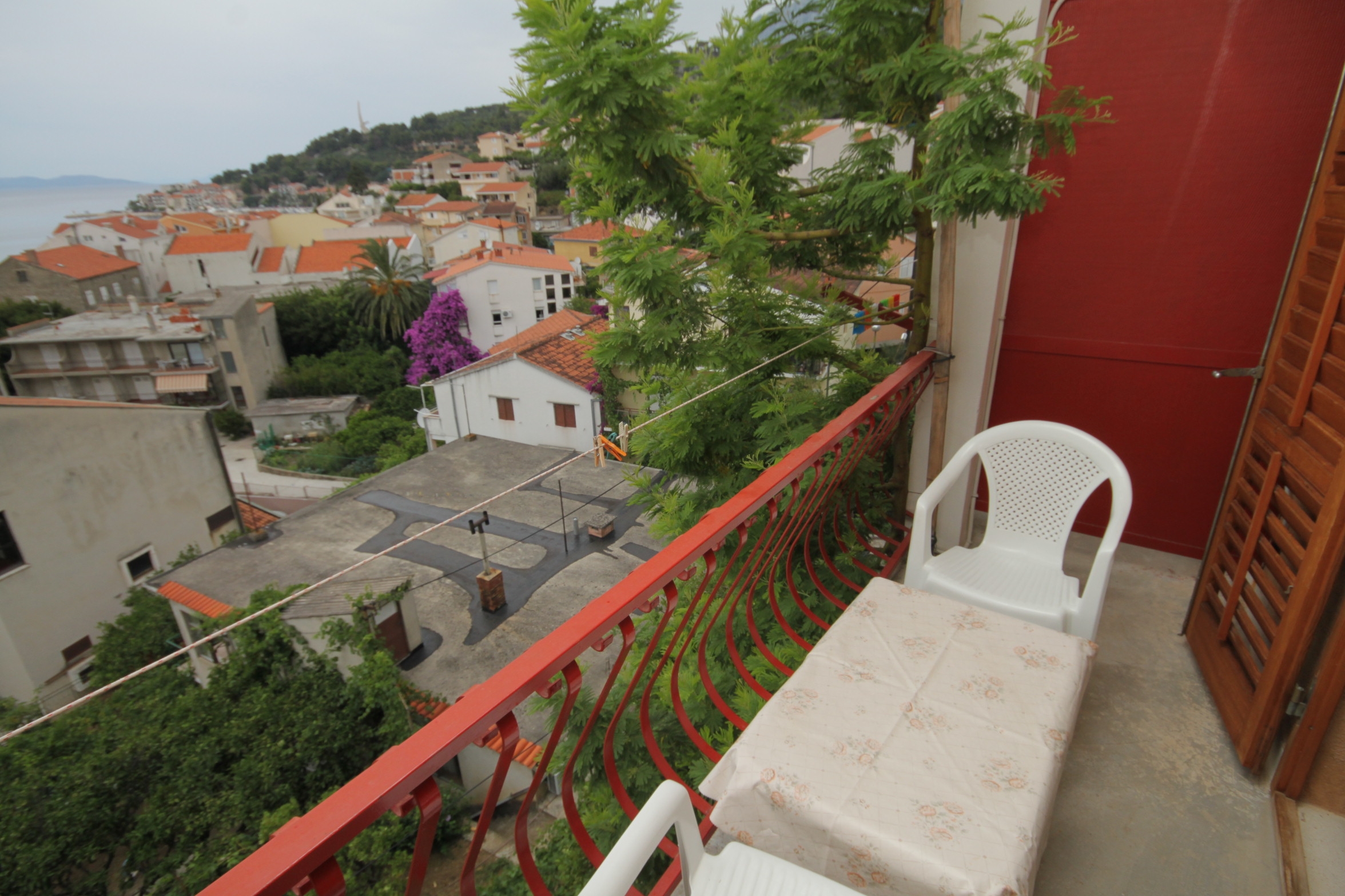 Two bedroom apartment with balcony and sea view Podgora, Makarska  A-a