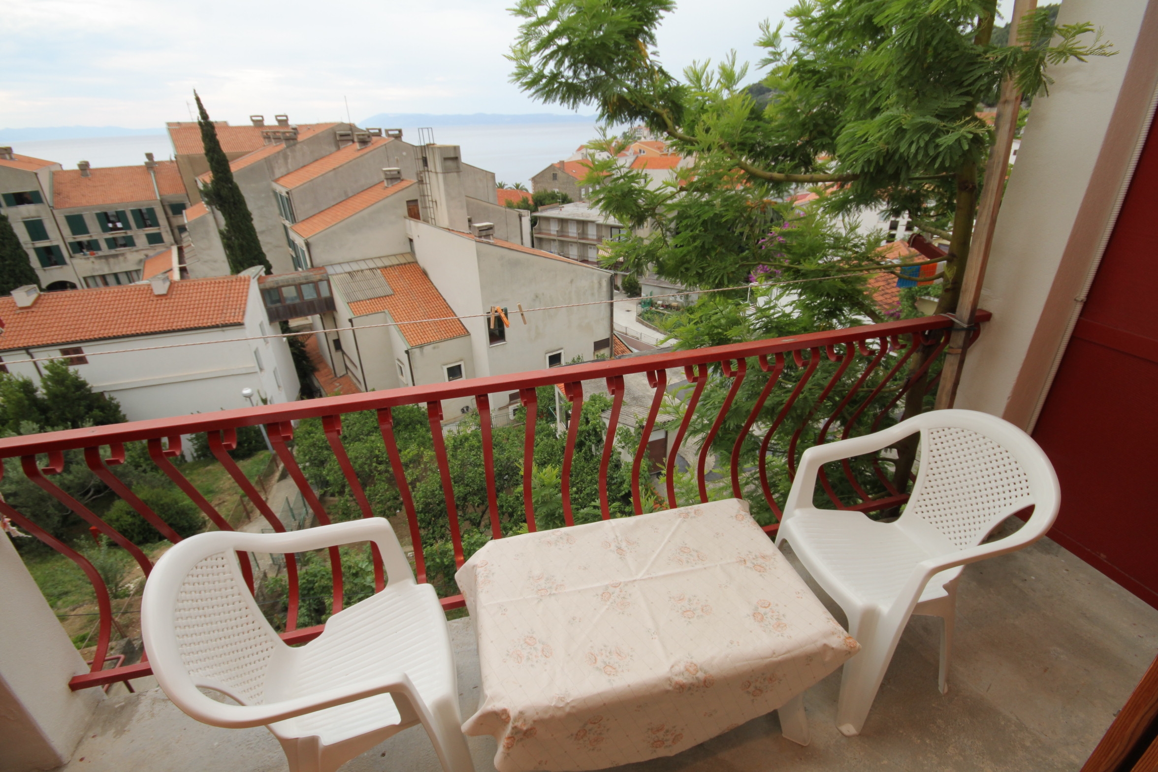 Two bedroom apartment with balcony and sea view Podgora, Makarska  A-a