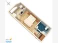 Podaca, Plan in the studio-apartment, WiFi.