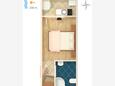 Podaca, Plan in the studio-apartment, WiFi.