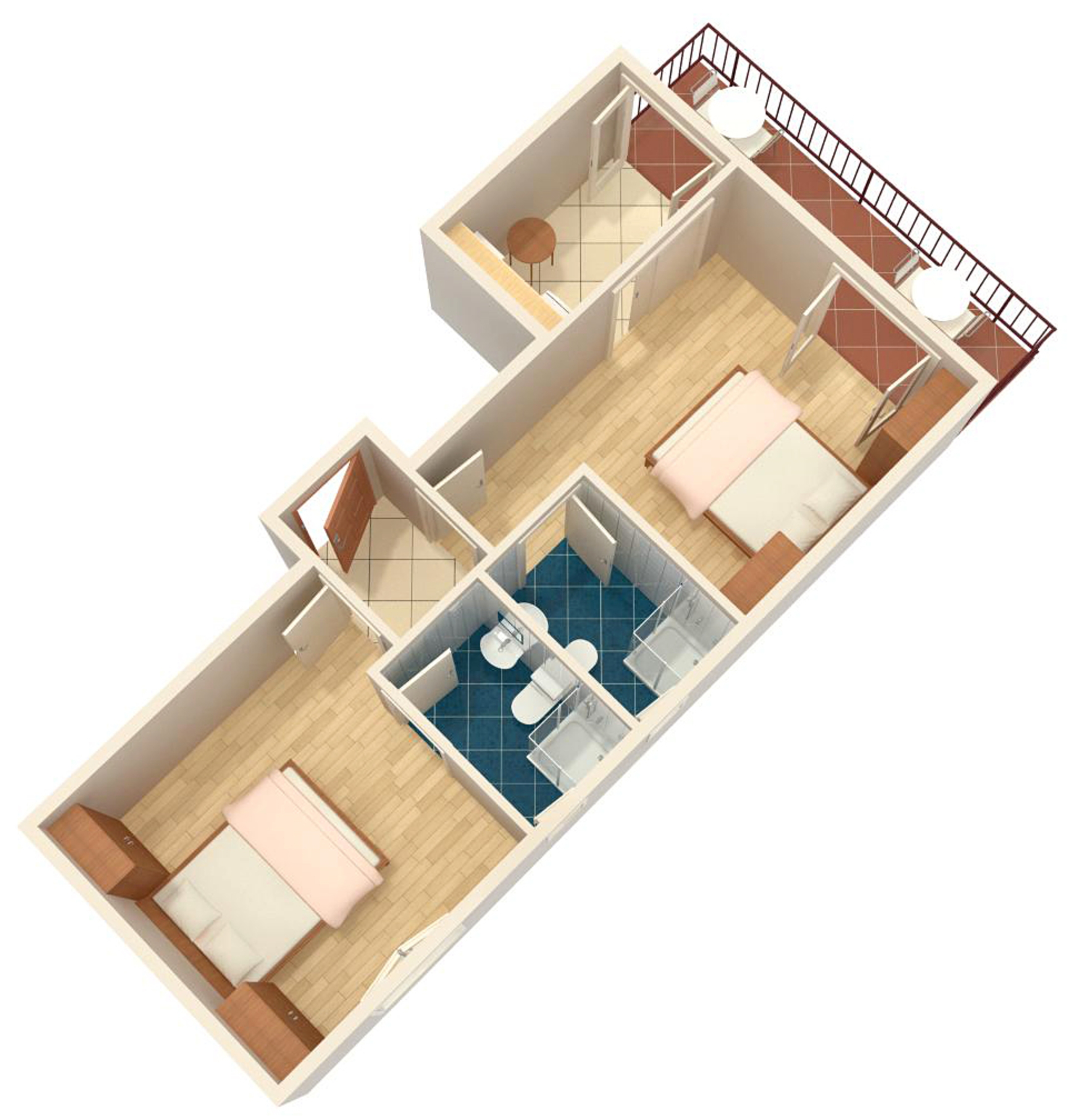 Two bedroom apartment near beach Podgora, Makarska  A-d
