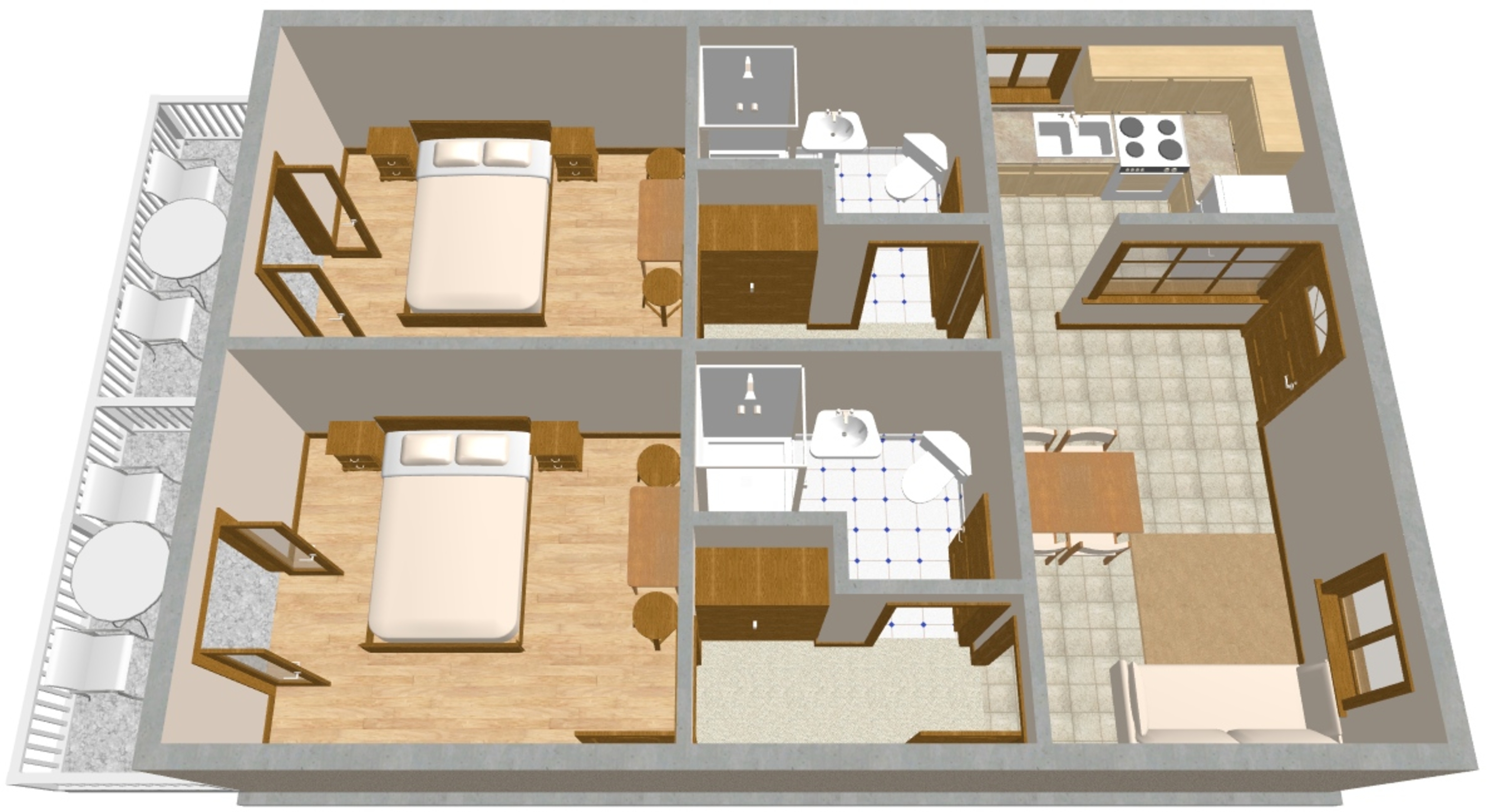 Two bedroom apartment near beach Podgora, Makarska  A-b