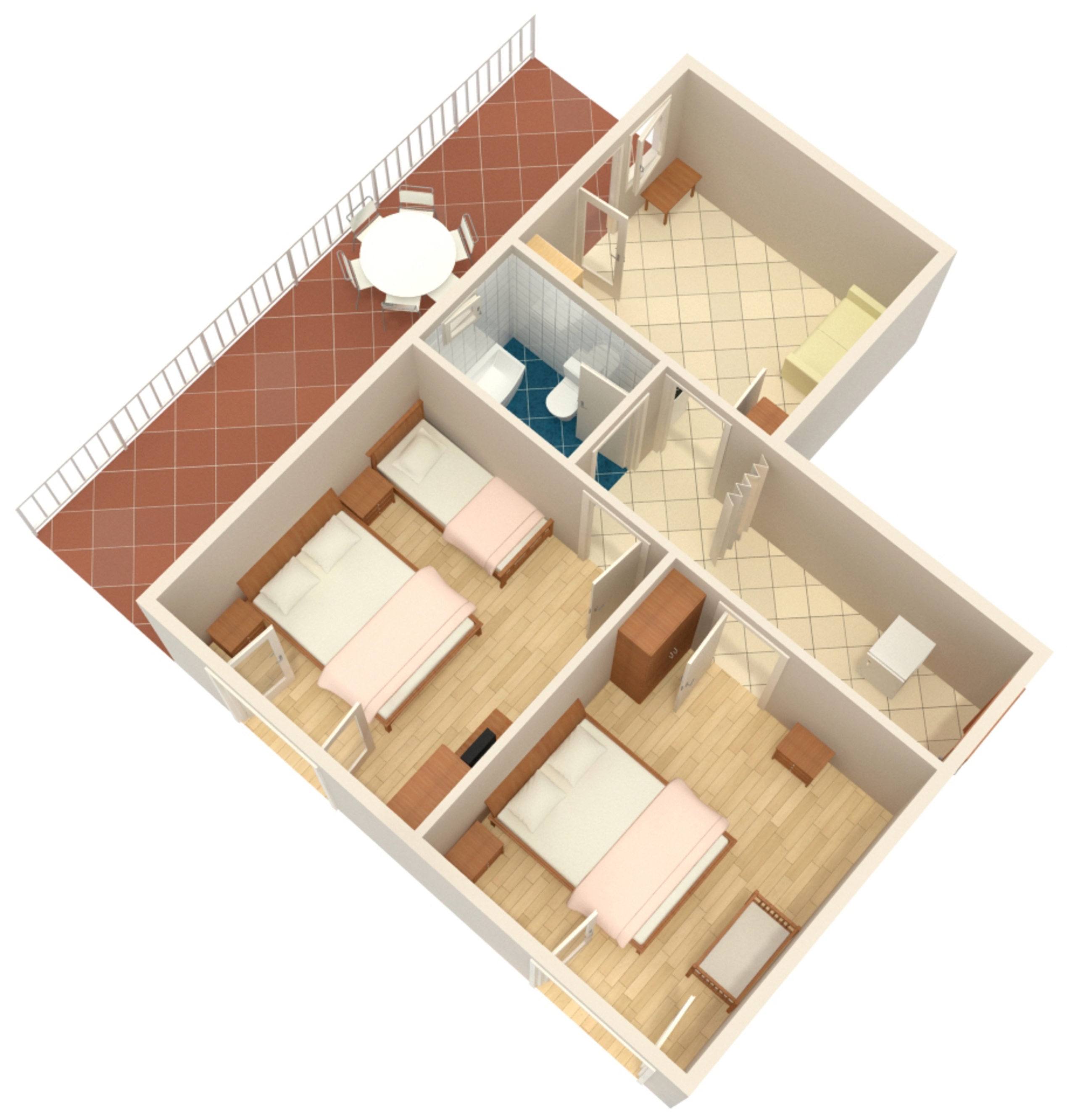 Two bedroom apartment with terrace Podaca, Makarska  A-b