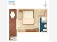 Podaca, План в размещении типа studio-apartment, WiFi.
