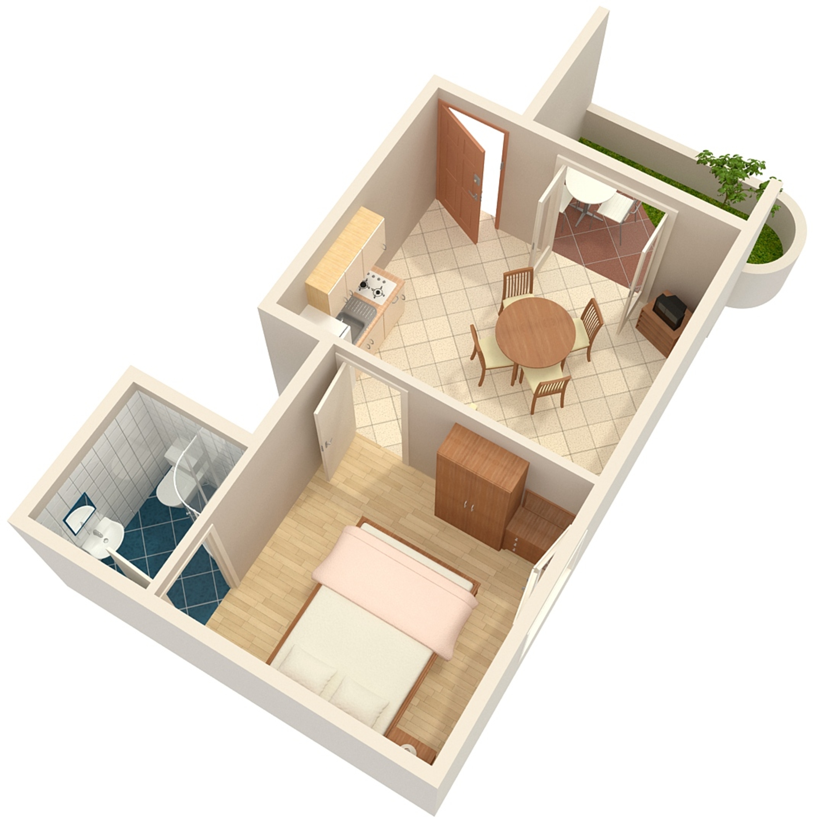 One bedroom apartment near beach Zaostrog, Makarska  A-a