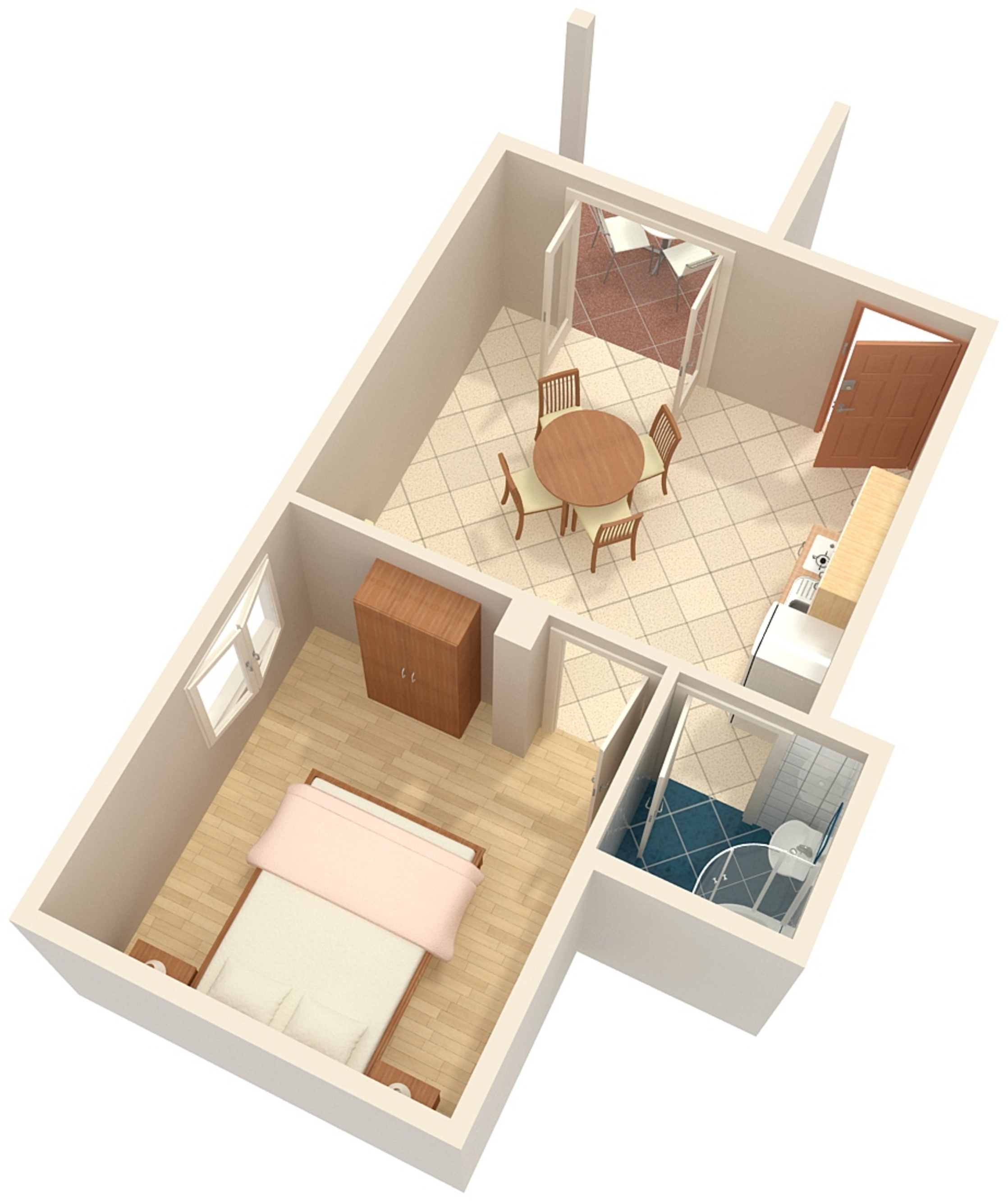 One bedroom apartment near beach Zaostrog, Makarska  A-b
