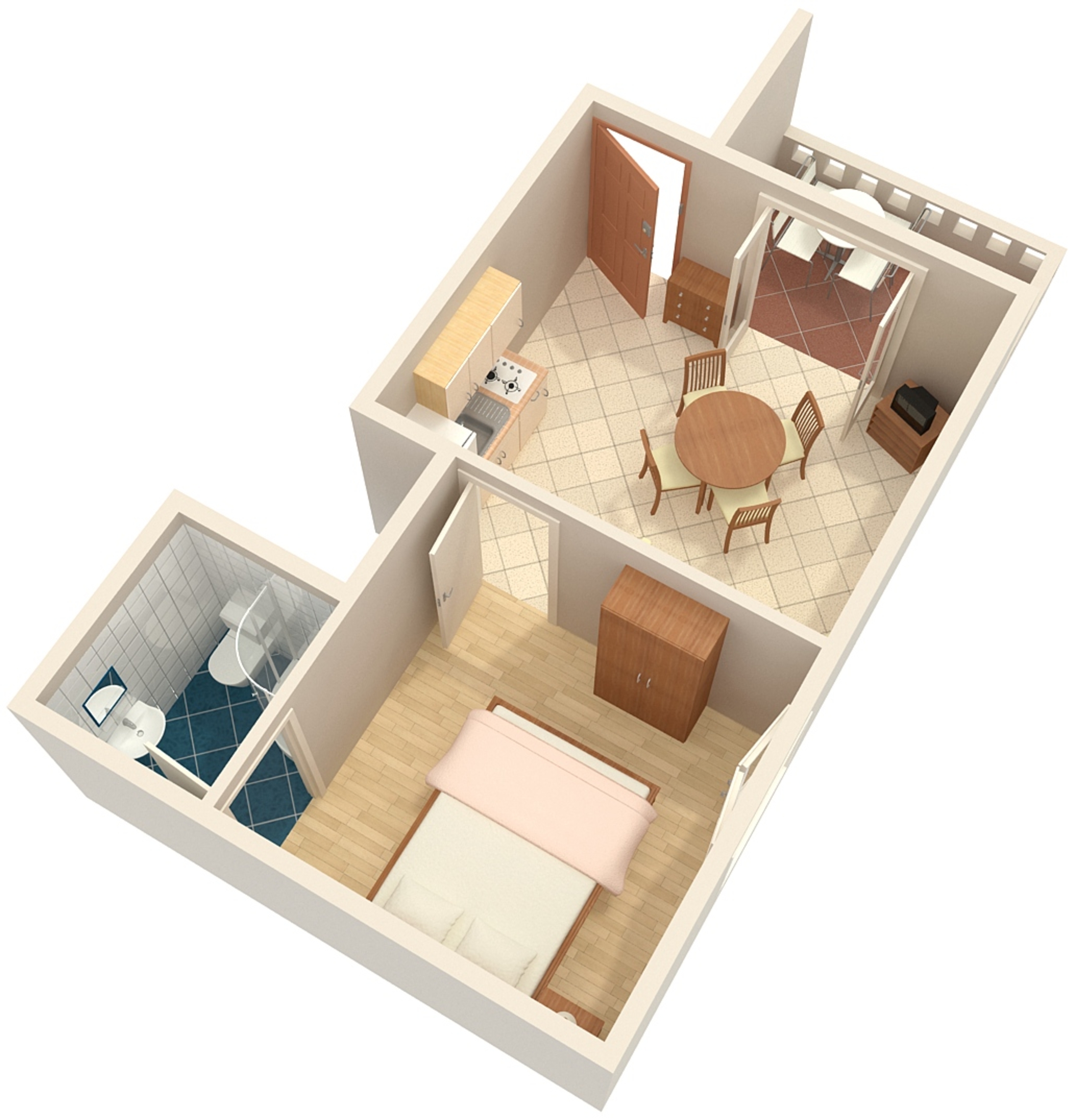 One bedroom apartment near beach Zaostrog, Makarska  A-c