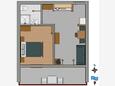 Bratuš, Načrt v nastanitvi vrste apartment, WiFi.