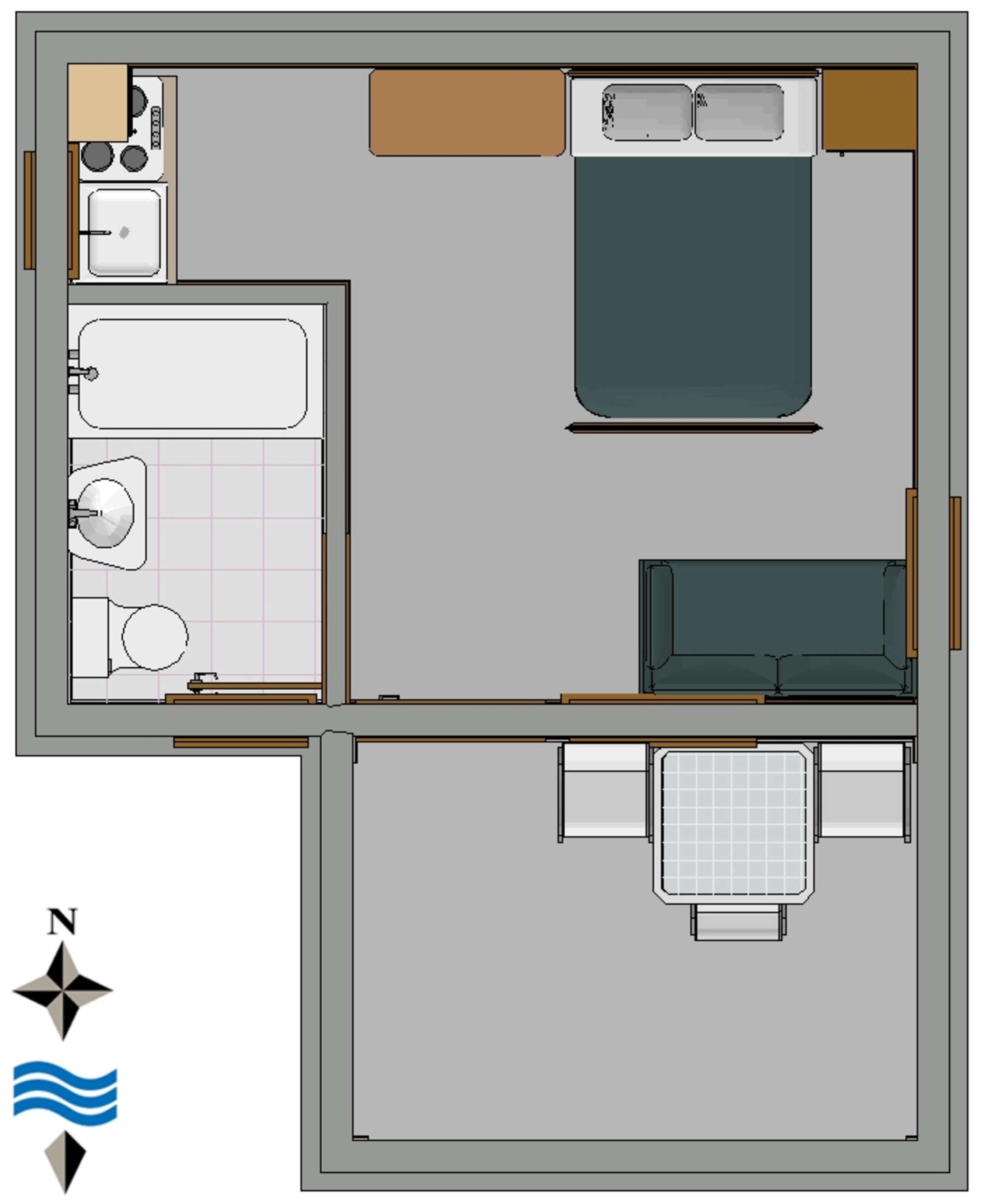 Studio flat with terrace and sea view Podaca, Makarska  AS-a