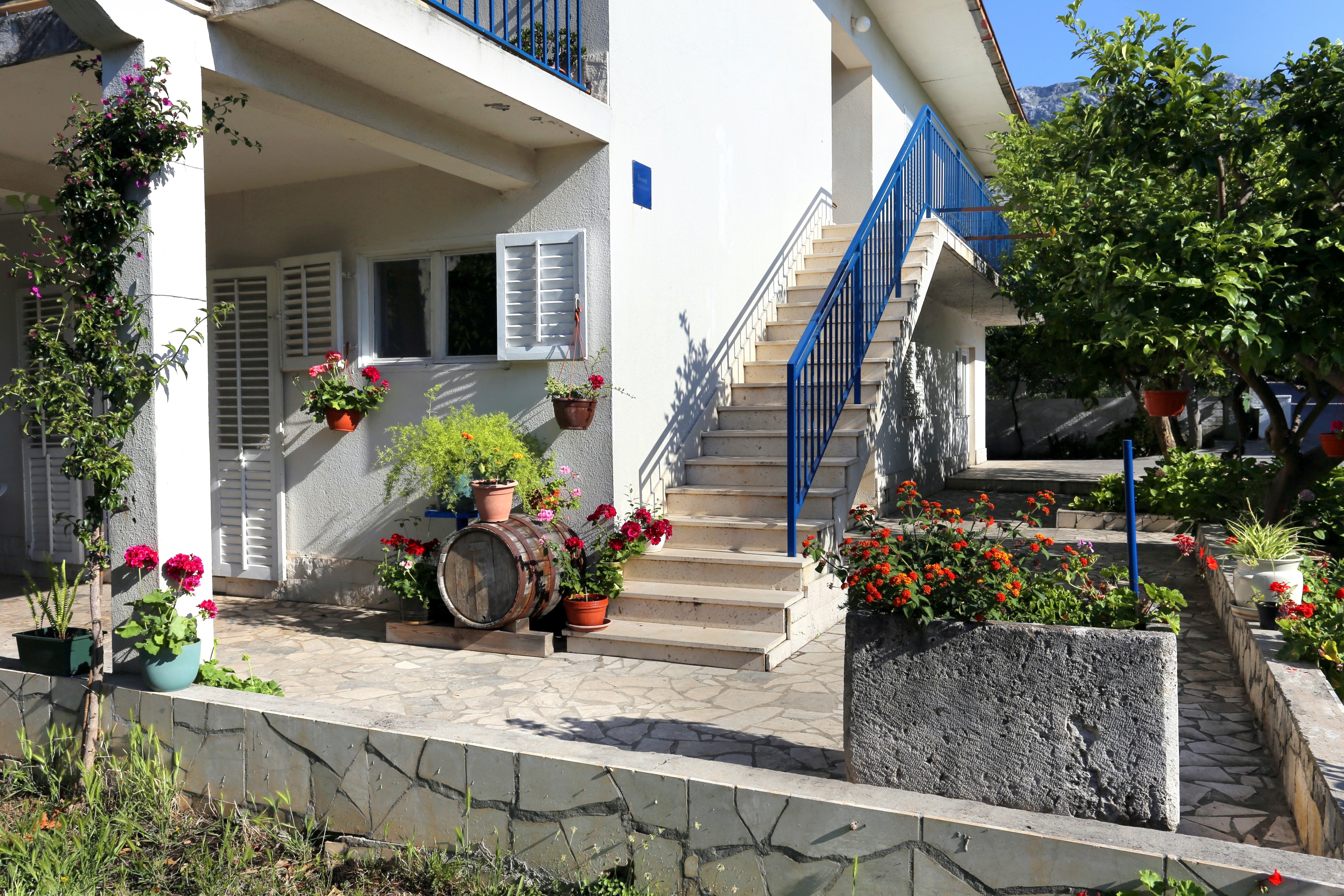 Two bedroom apartment with terrace Orebić, Pelješac  A-d