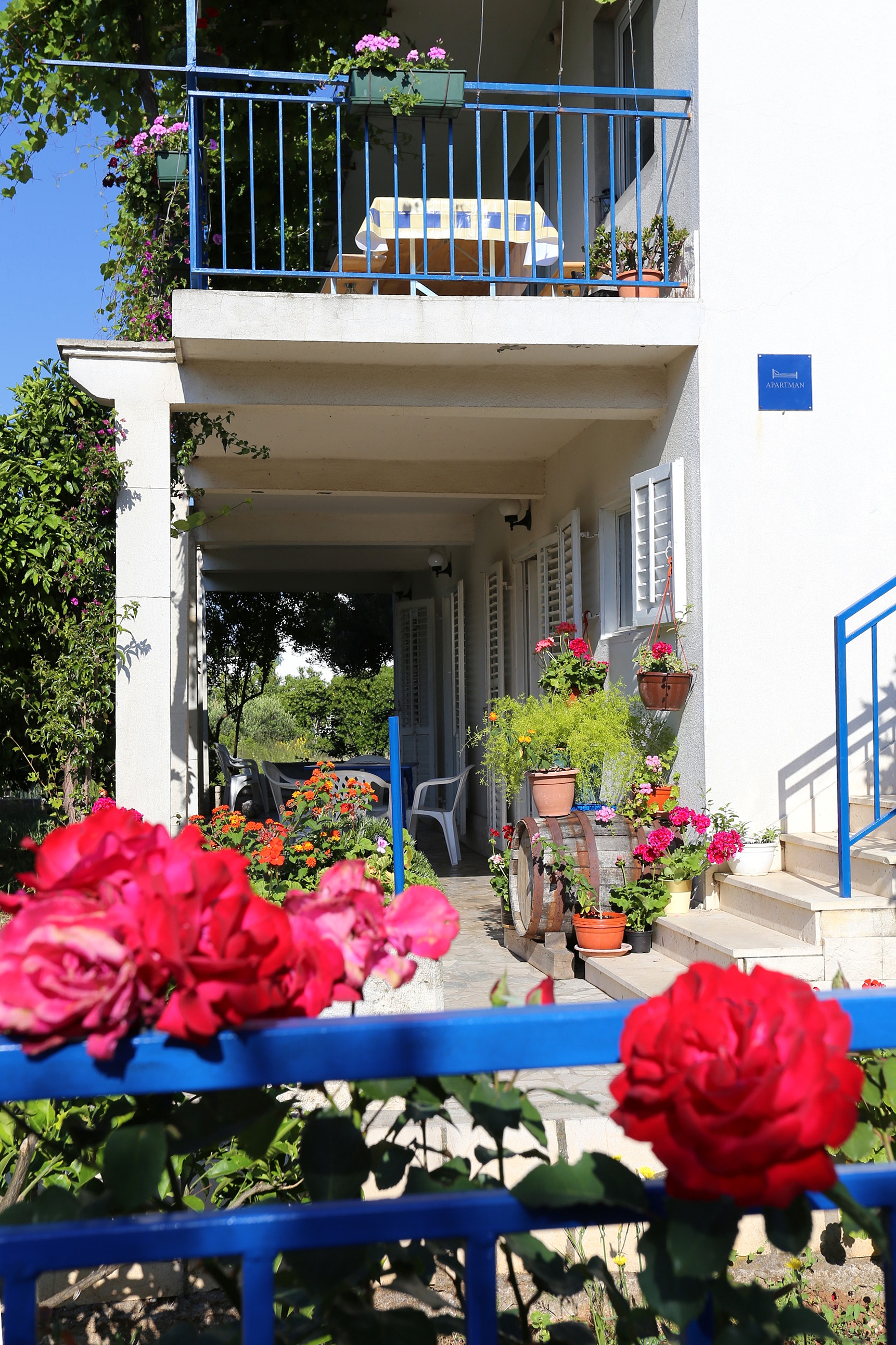 Two bedroom apartment with terrace Orebić, Pelješac  A-d