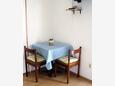 Dining room Orebić, Dining room in the studio-apartment, air condition available, (pet friendly) and WiFi.