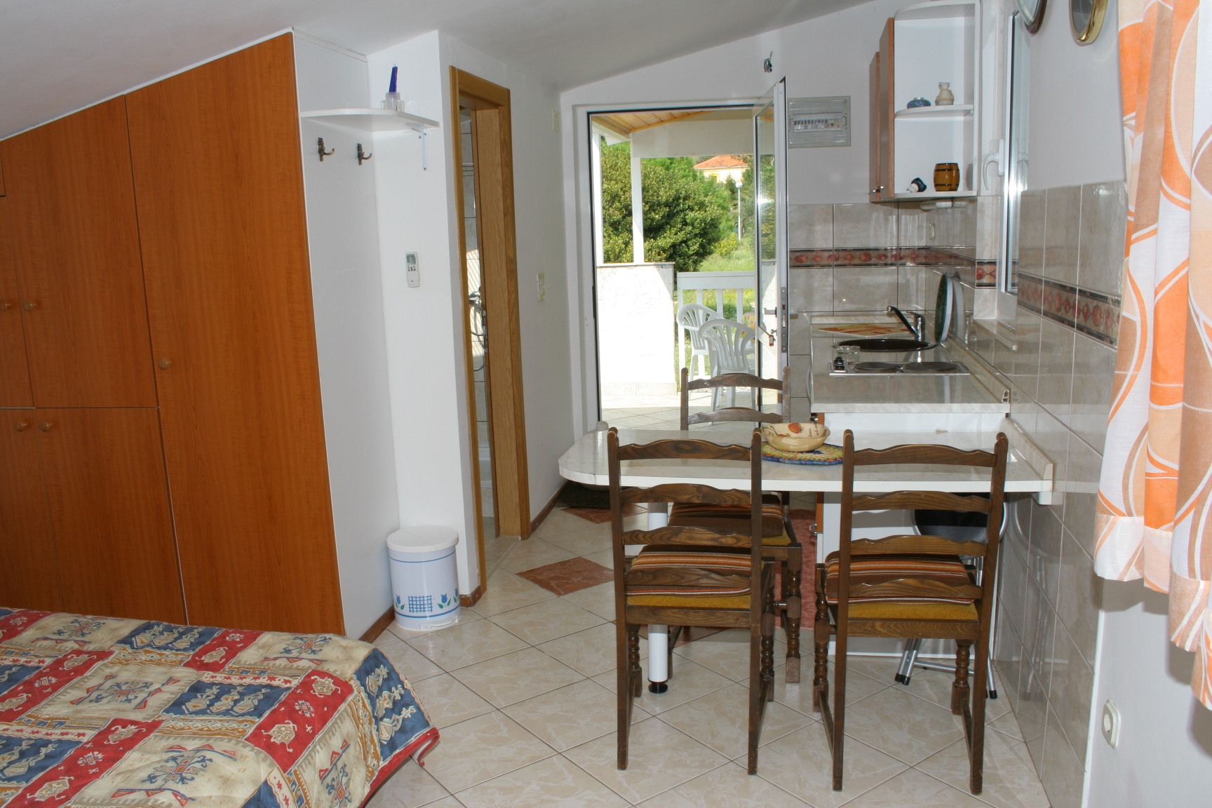 Studio flat with terrace Zaostrog, Makarska (AS-2663-a)