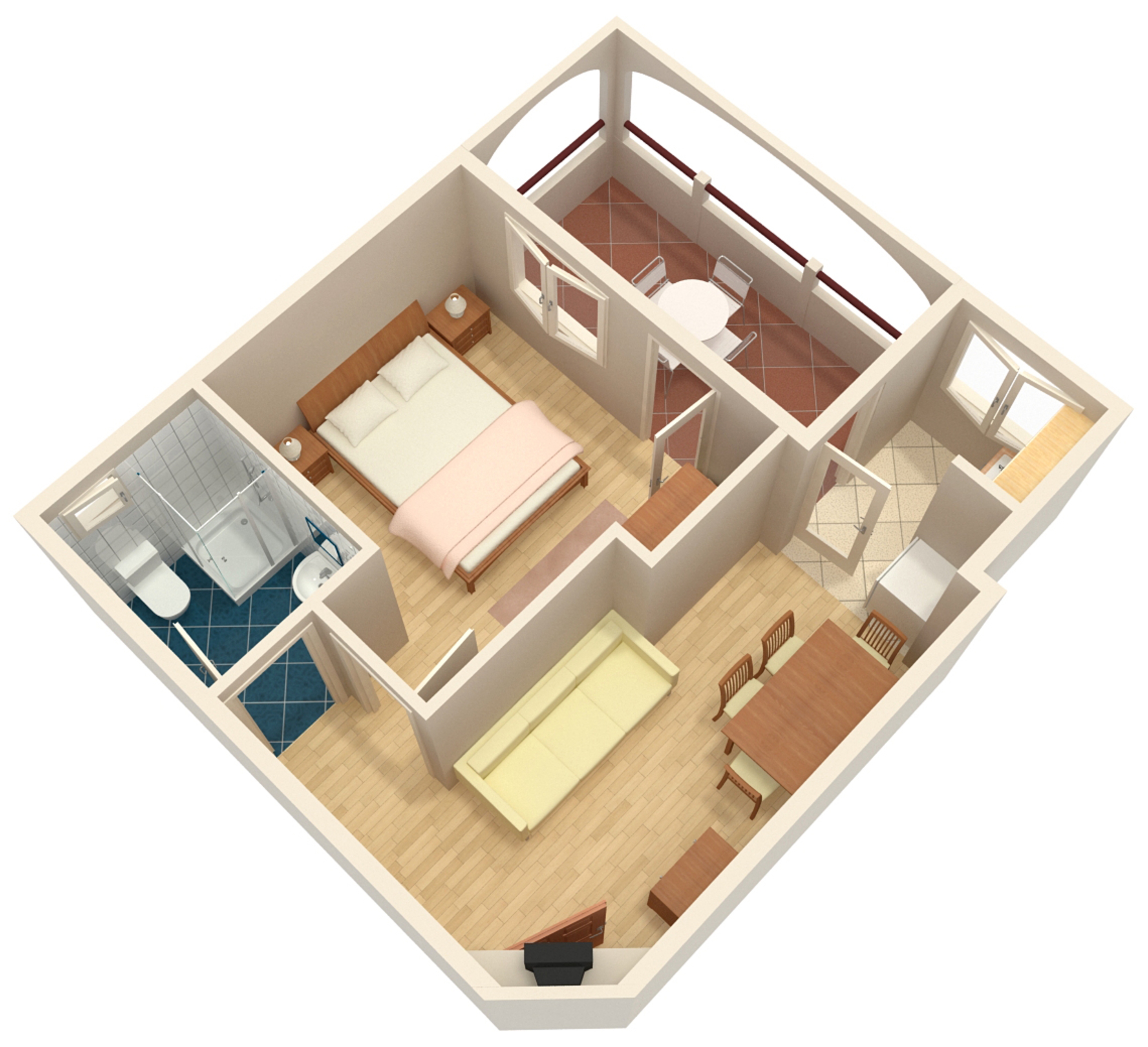 One bedroom apartment near beach Drašnice, Makarska  A-a