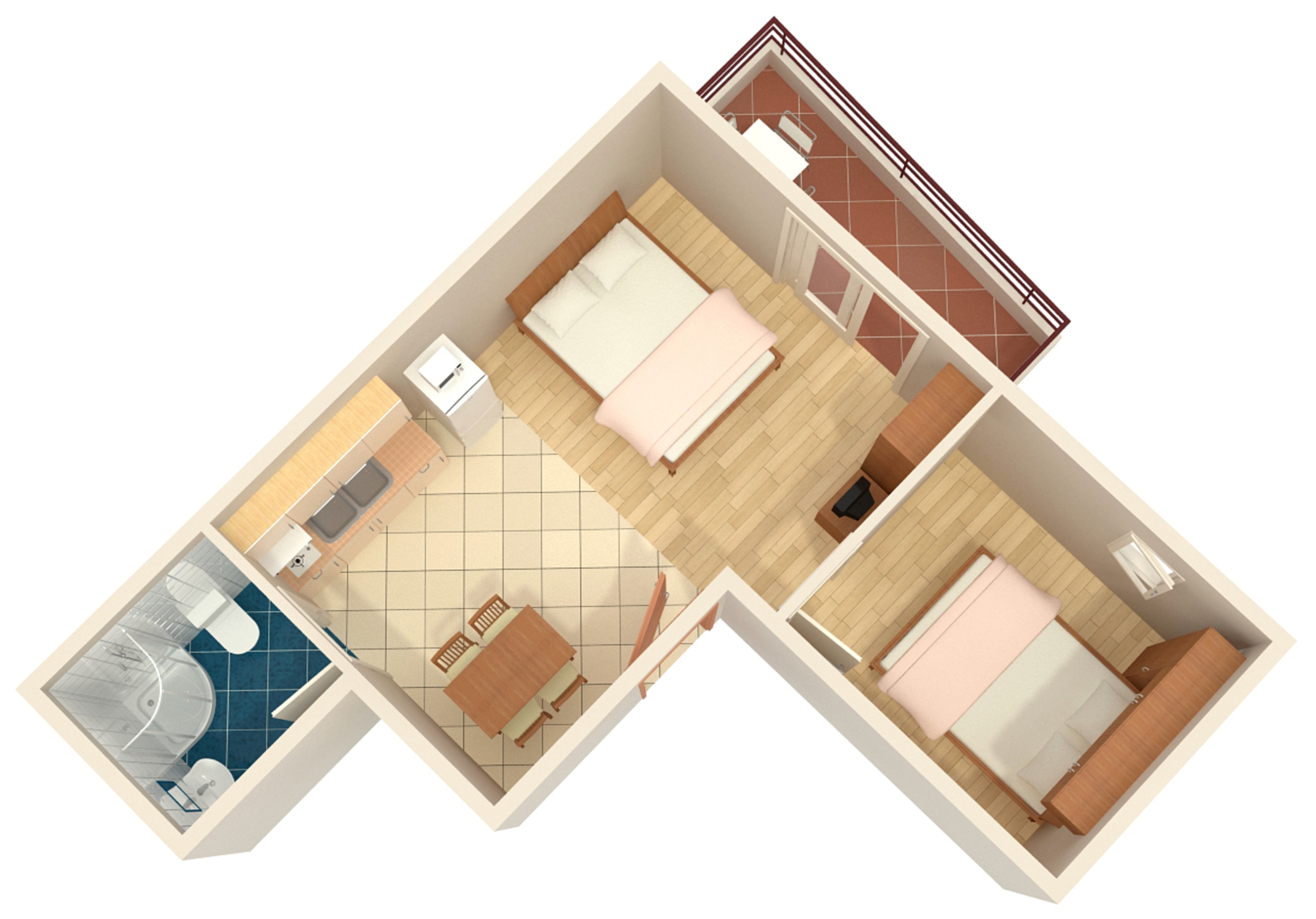 One bedroom apartment near beach Promajna, Makarska  A-a