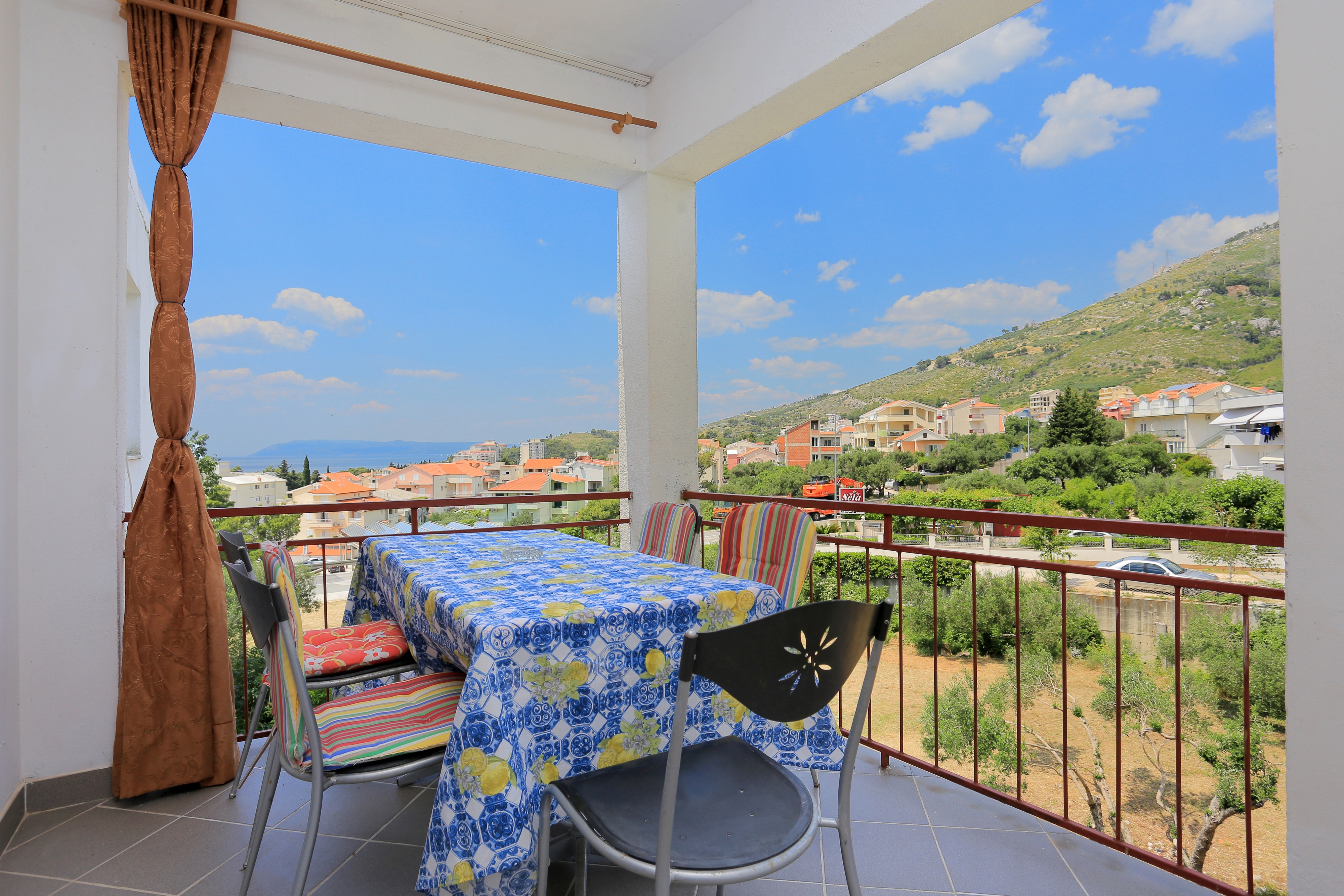 Studio apartman s terasom i pogledom na more Tučepi, Makarska  AS-b
