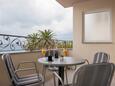 Tučepi, Balcon dans l’hébergement en type apartment, avec la vue sur la mer et WiFi.