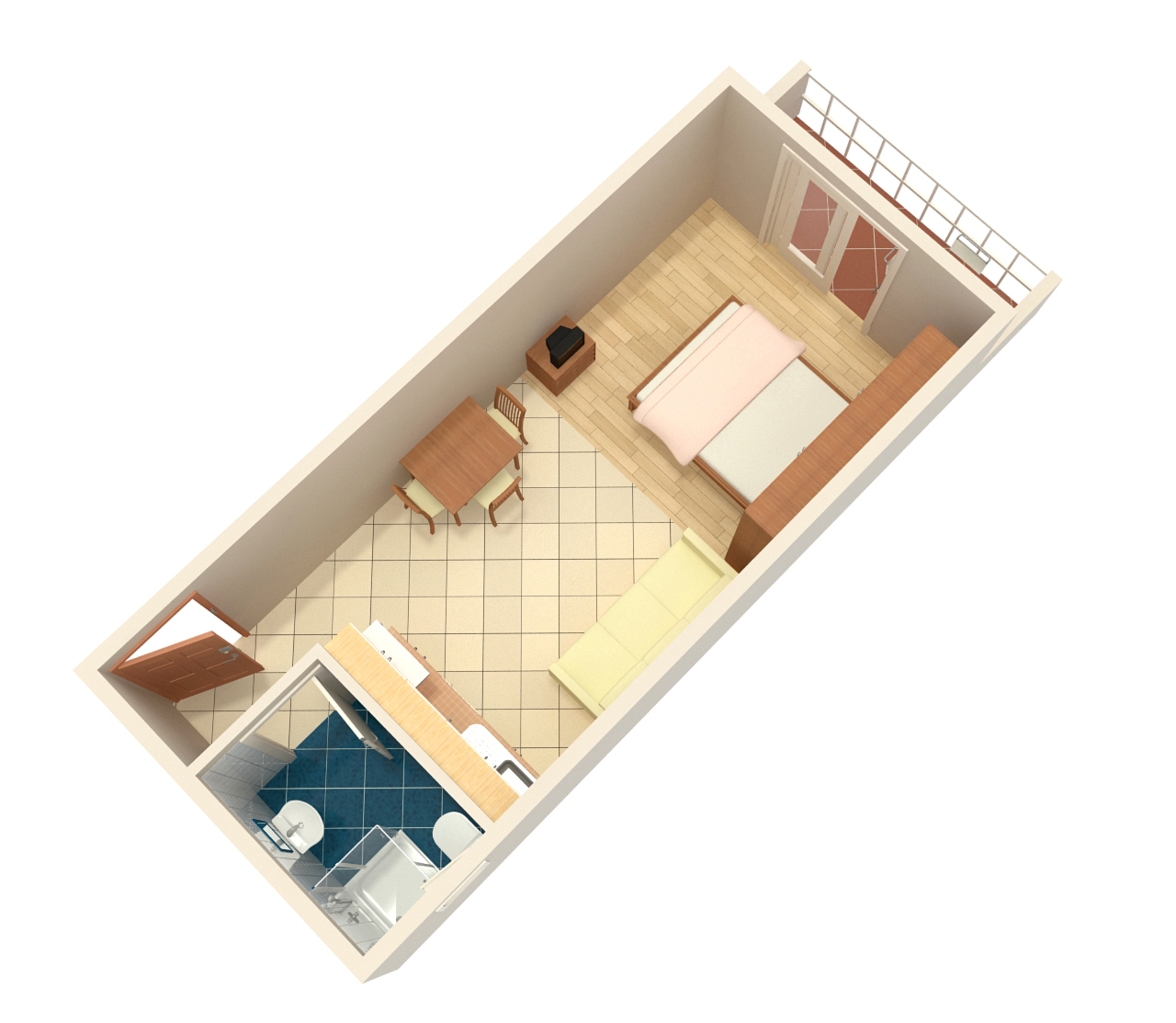 Studio flat near beach Igrane, Makarska  AS-c