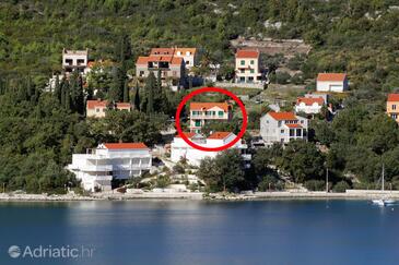 Slano, Dubrovnik, Hébergement 2681 - Appartements et chambres à proximité de la mer avec une plage de galets.