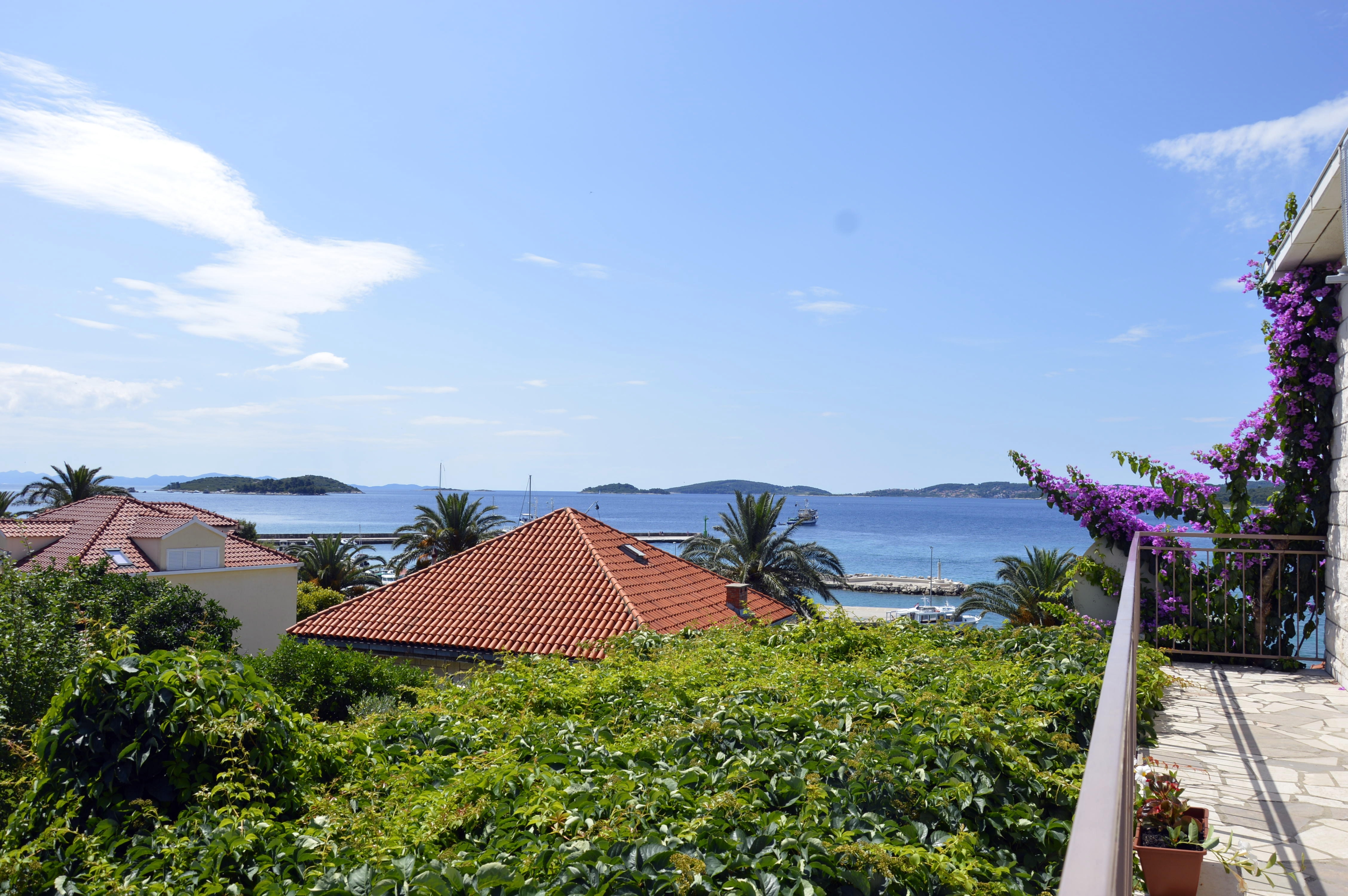 Dvosobni apartman s terasom i pogledom na more Orebić, Pelješac  A-a