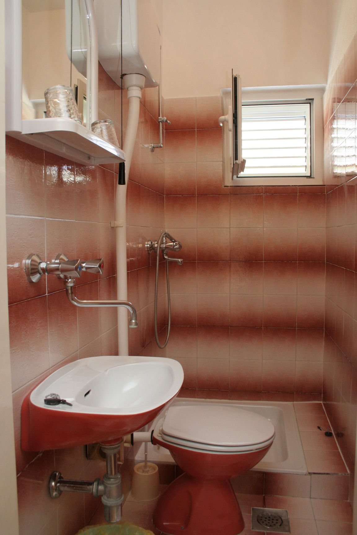 Dvosobni apartman s terasom i pogledom na more Orebić, Pelješac  A-a