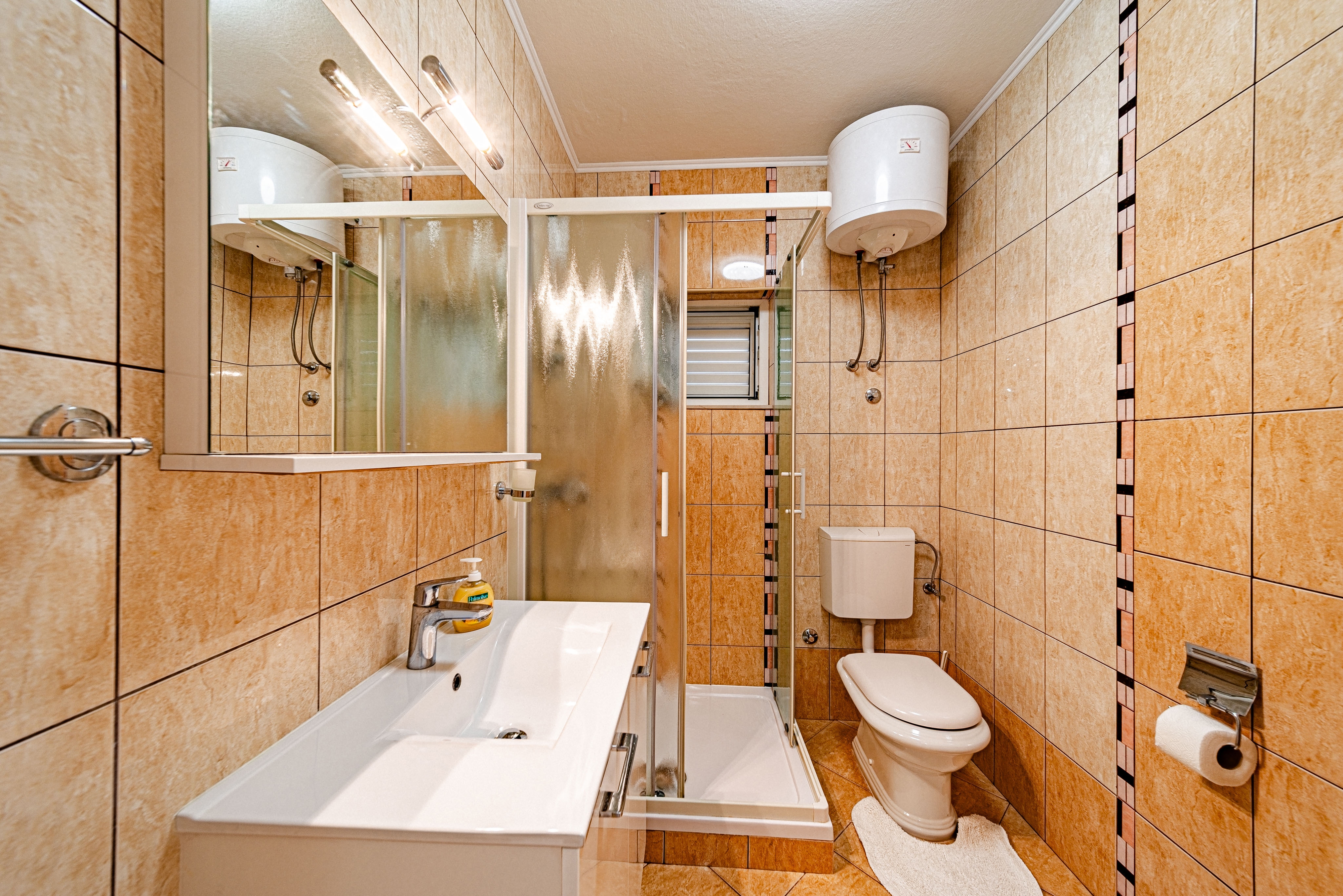 Jednosobni apartman s terasom i pogledom na more Orebić, Pelješac  A-c