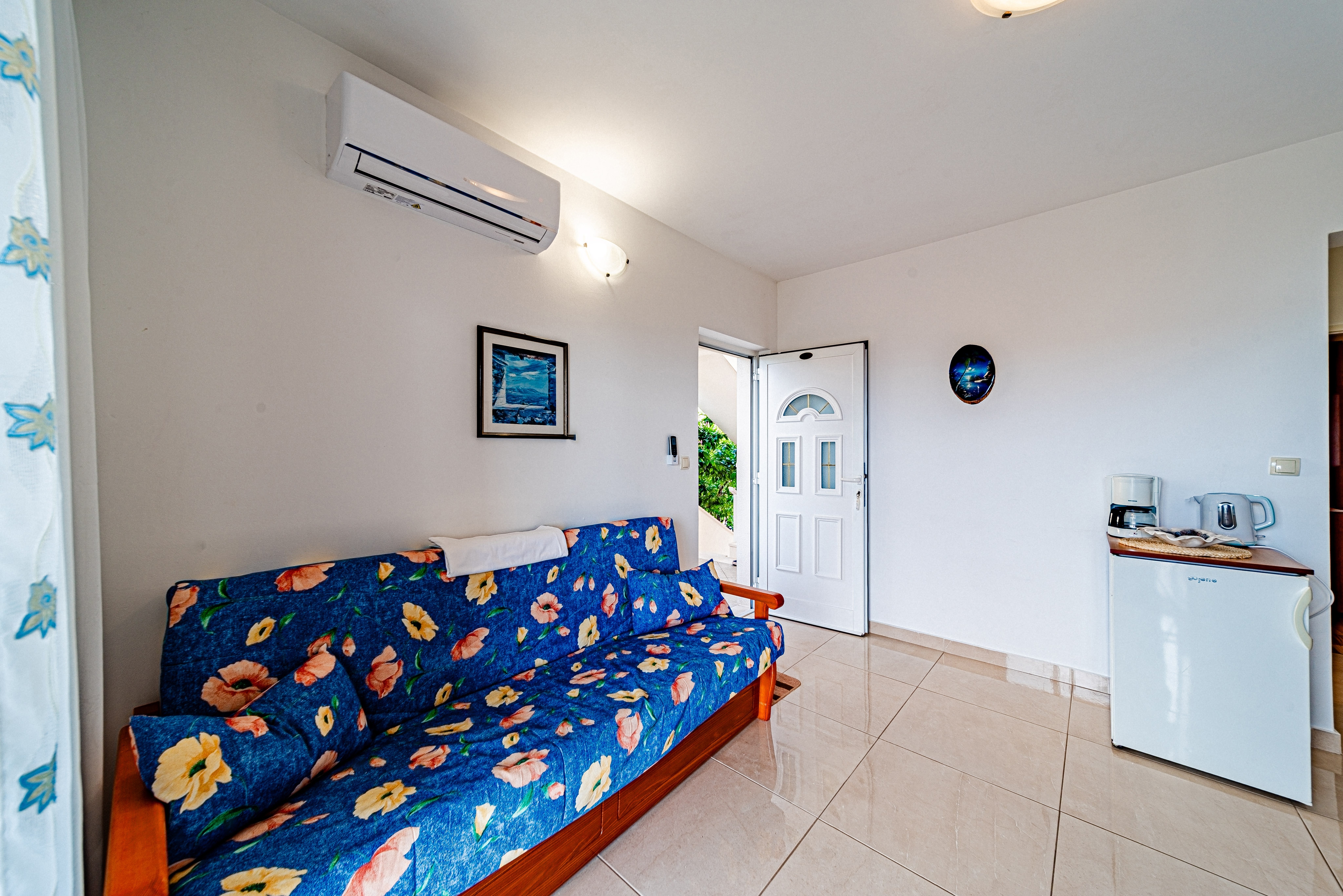 Jednosobni apartman s terasom i pogledom na more Orebić, Pelješac  A-c