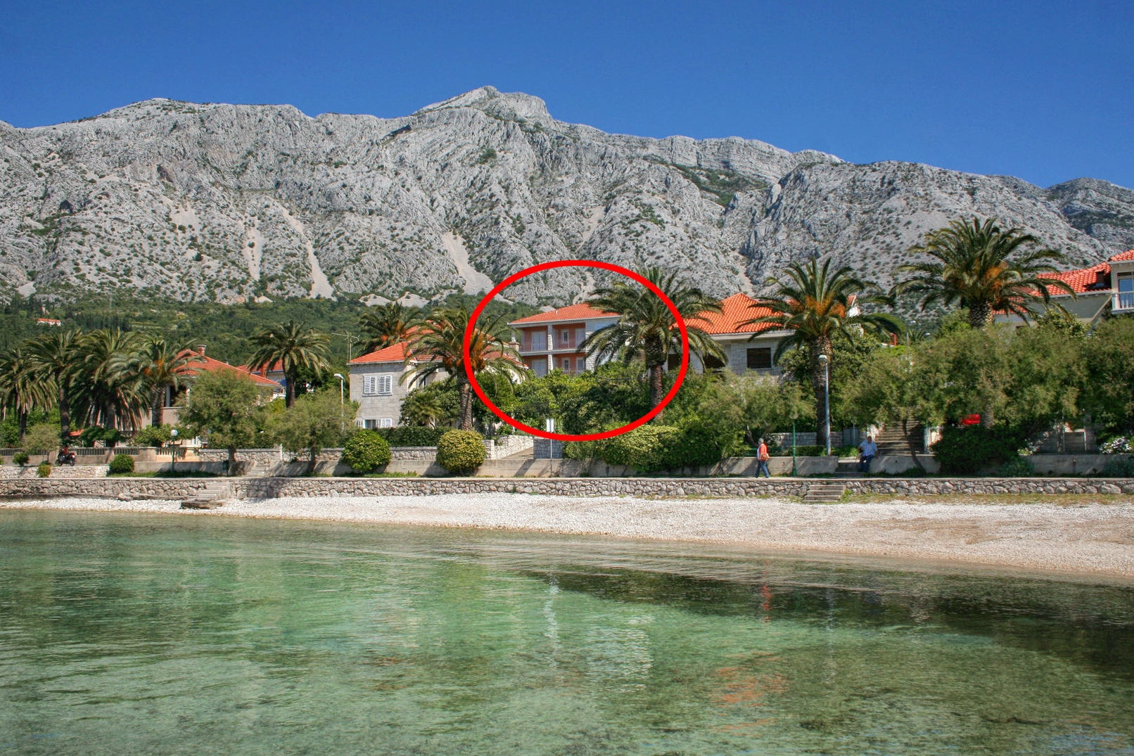 Two bedroom apartment with terrace and sea view Orebić, Pelješac  A-a
