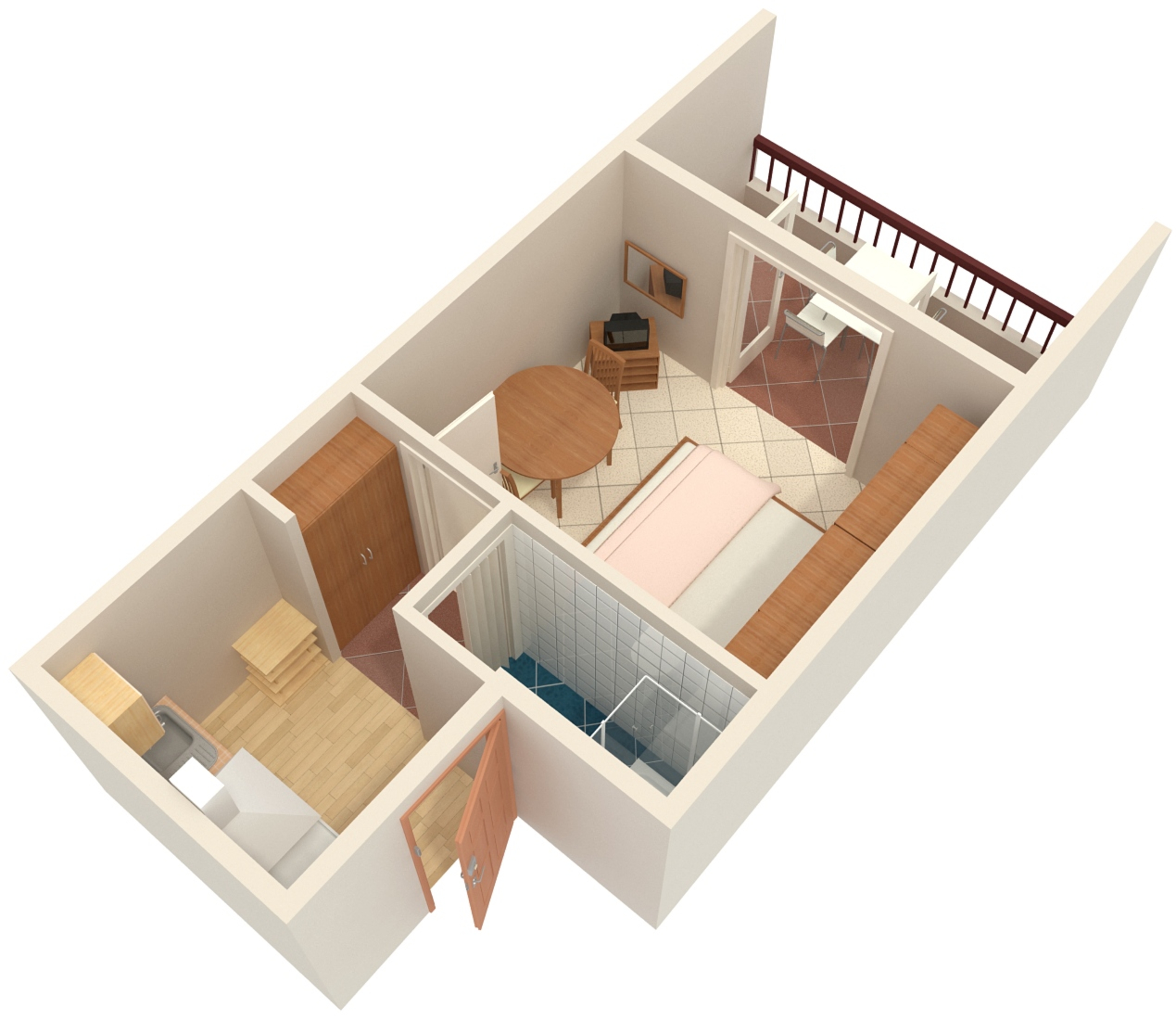 One bedroom apartment near beach Tučepi, Makarska  A-b