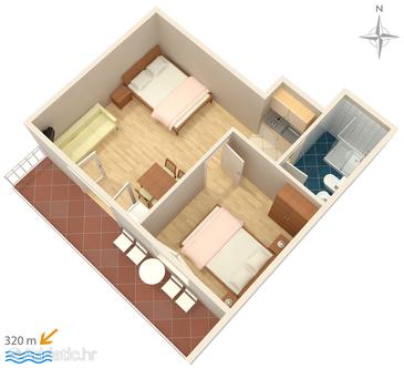 Plan Promajna, Plan in the apartment, WIFI.