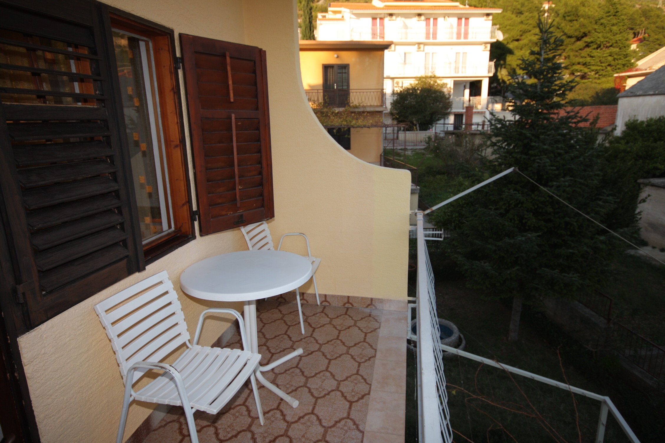 Two bedroom apartment with balcony and sea view Baška Voda, Makarska  A-b